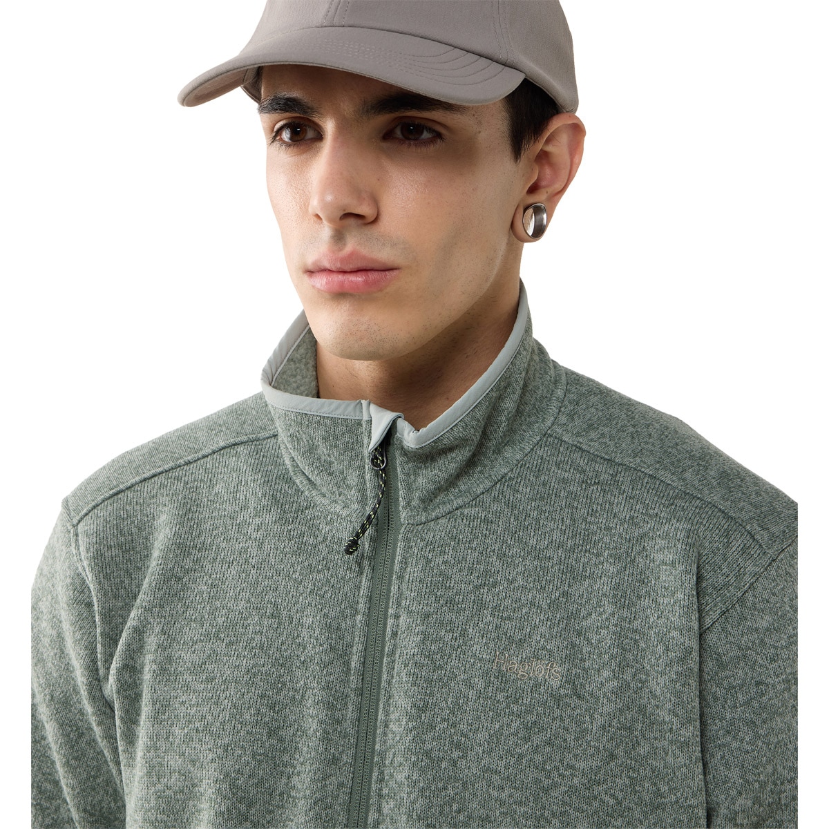 Imagen 4 de Polar de hombre Swook II Mid Haglöfs - Verde grisáceo Verde grisáceo