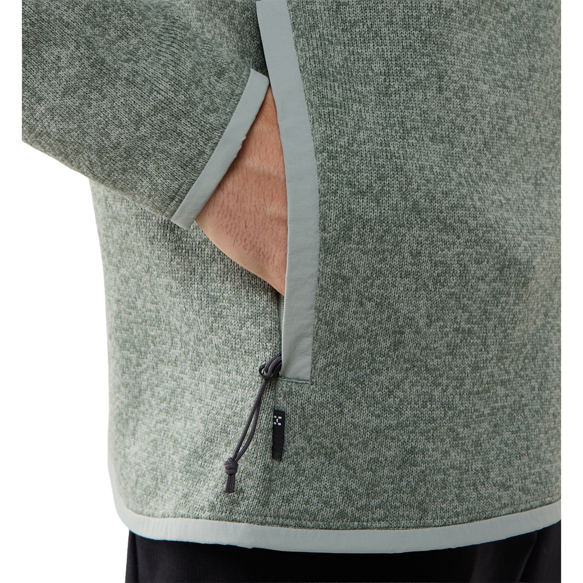Imagen 5 de Polar de hombre Swook II Mid Haglöfs - Verde grisáceo Verde grisáceo
