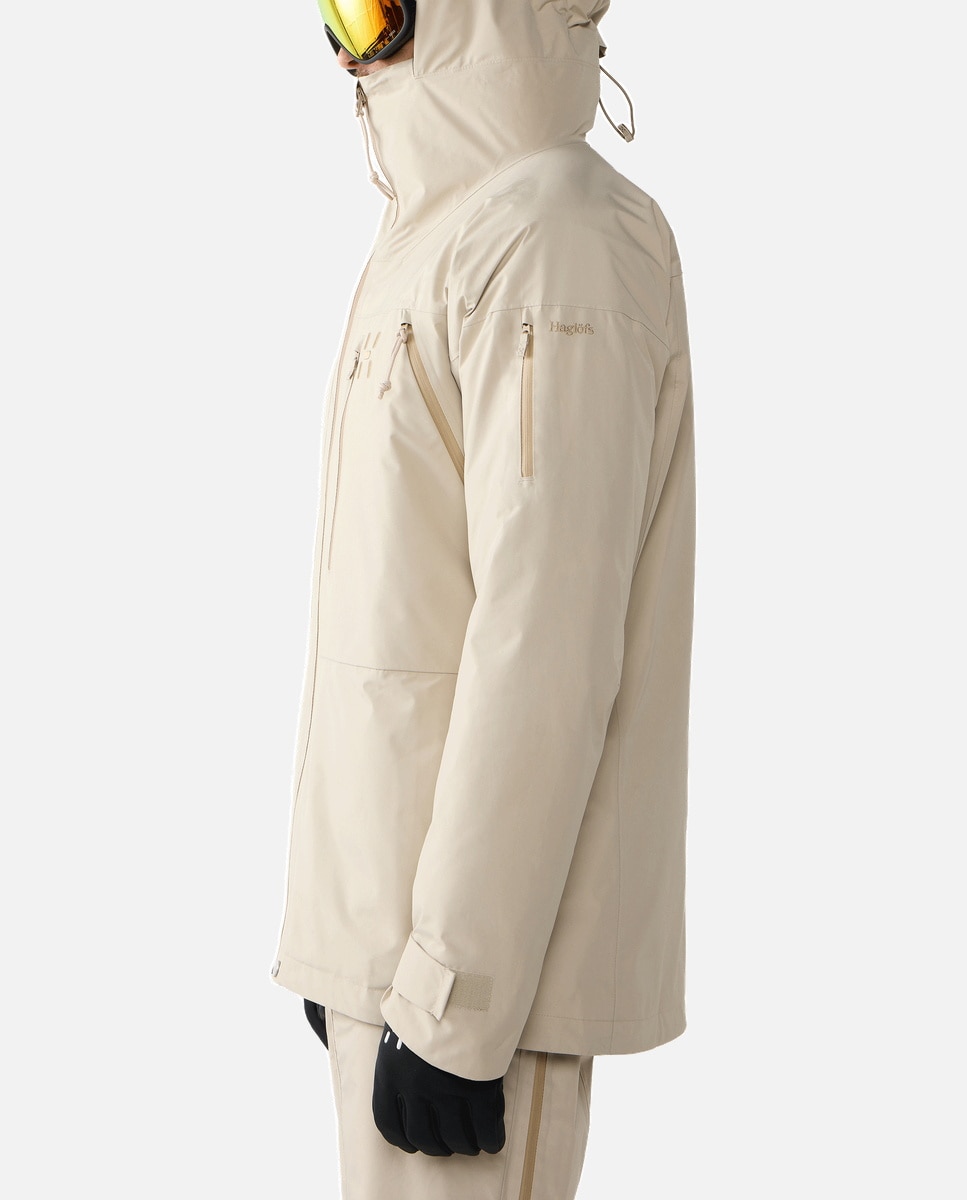 Chaqueta de esquí de hombre de hombre Latnja GTX Haglöfs - Blanco Blanco-3