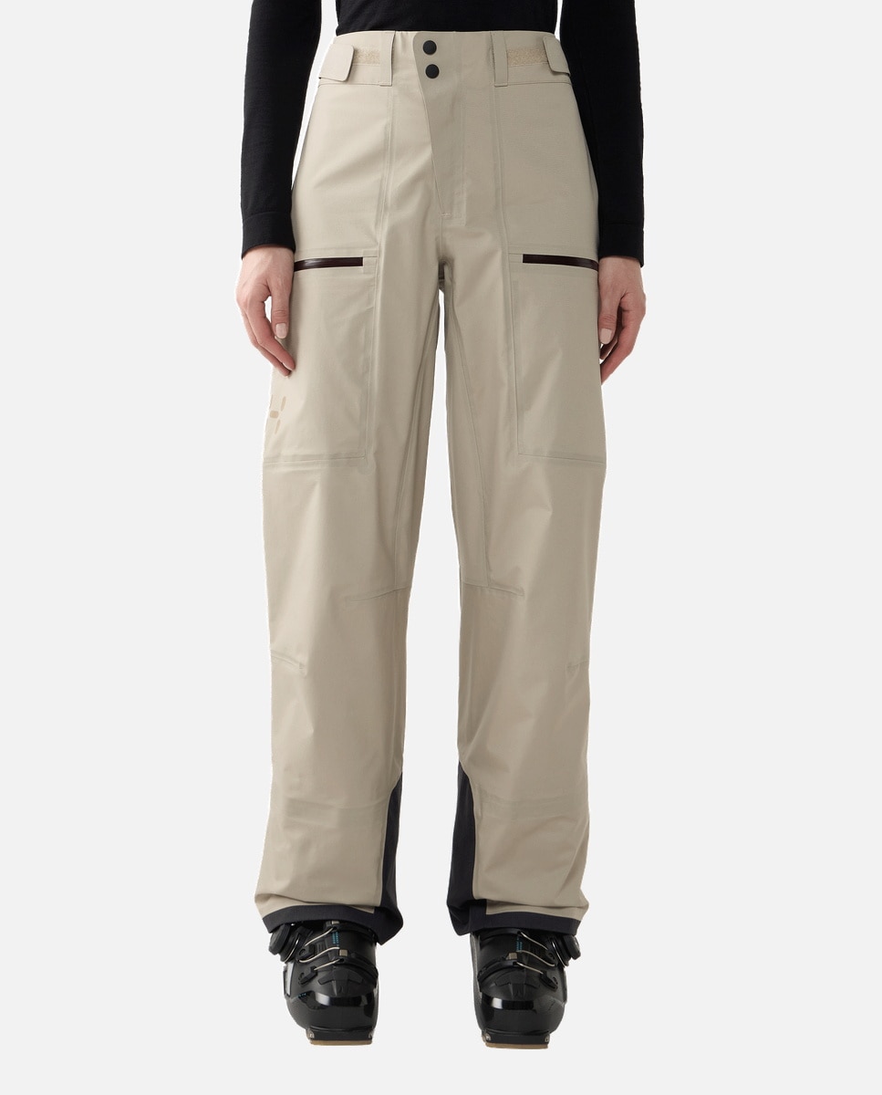 Pantalones de esquí de mujer Nallo Touring GTX Haglöfs - Blanco Blanco-1