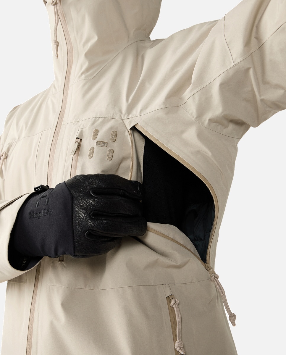 Chaqueta de esquí de mujer Latnja GTX Haglöfs - Blanco Blanco-5