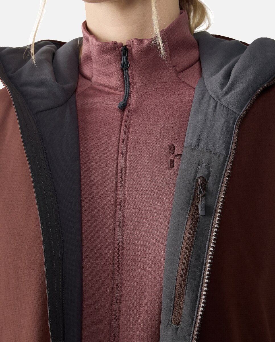 Chaqueta de mujer Mimic Alert Haglöfs - Rojo Rojo-4