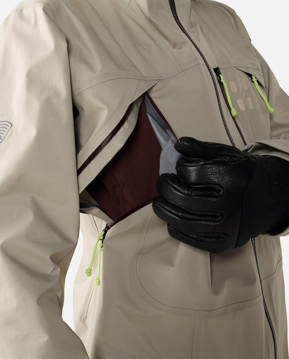 Chaqueta de mujer Nallo Touring GTX Haglöfs - Blanco Blanco-4