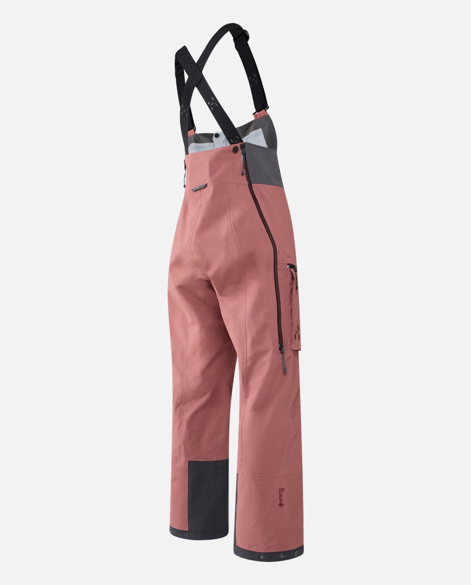 Imagen 2 de Pantalón con peto de esquí de mujer Vassi GTX Pro II Haglöfs - Morado Morado