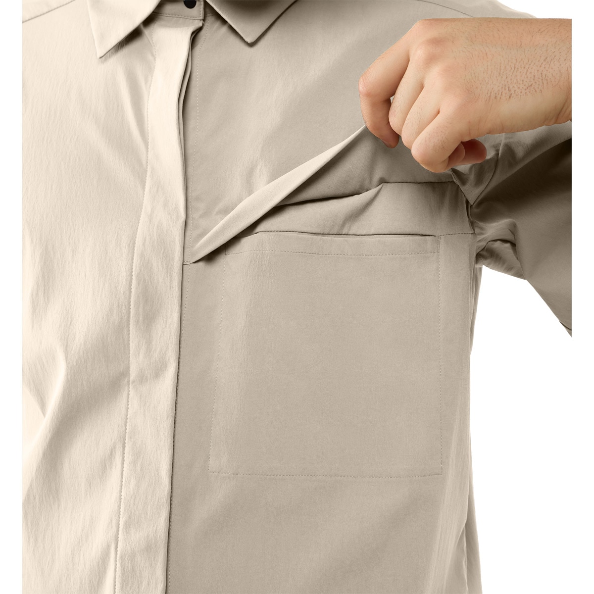Imagen 6 de Camisa de hombre Salo SS II Haglöfs - Beige Beige