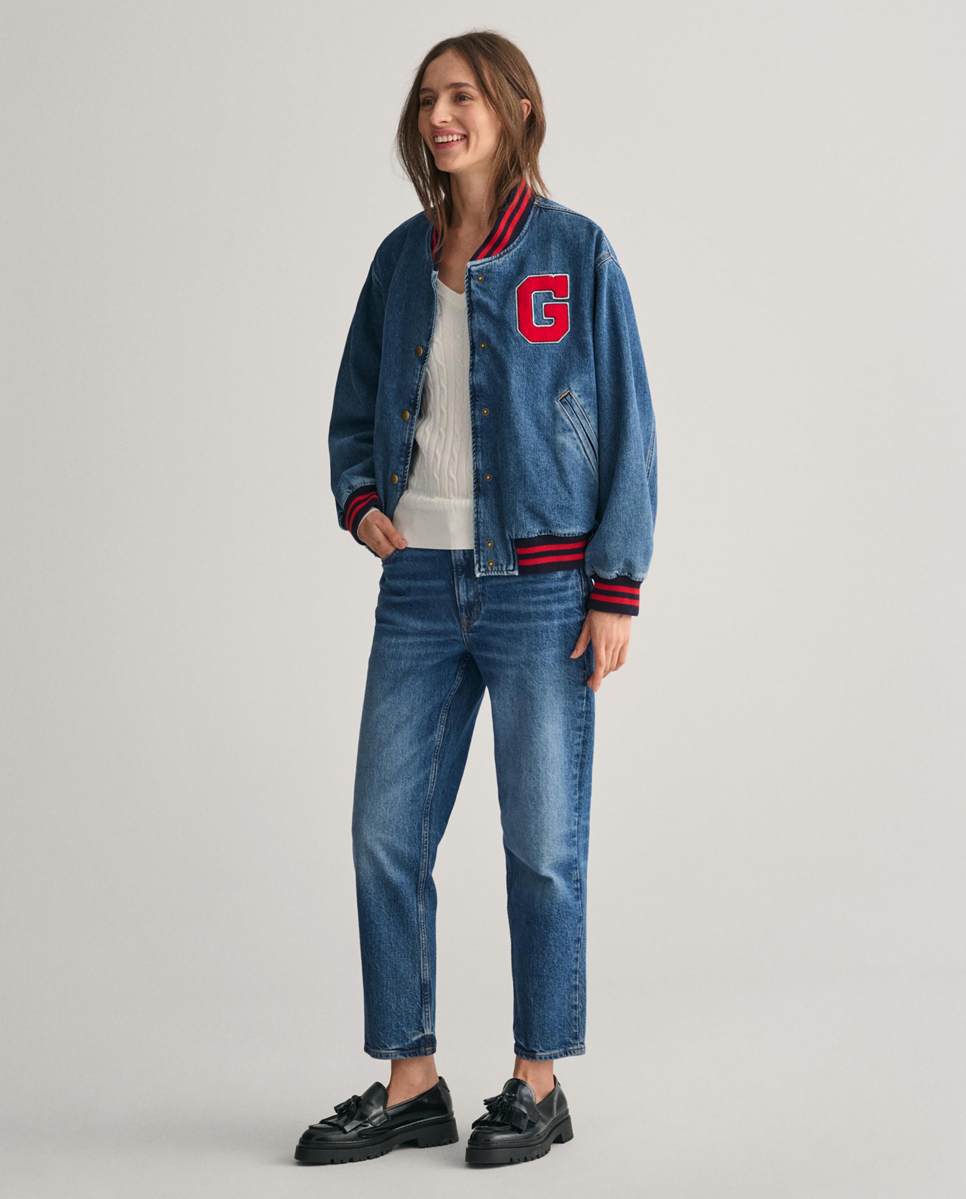 Jersey de mujer de punto de ochos y cuello en pico - Gant - Blanco Blanco-3