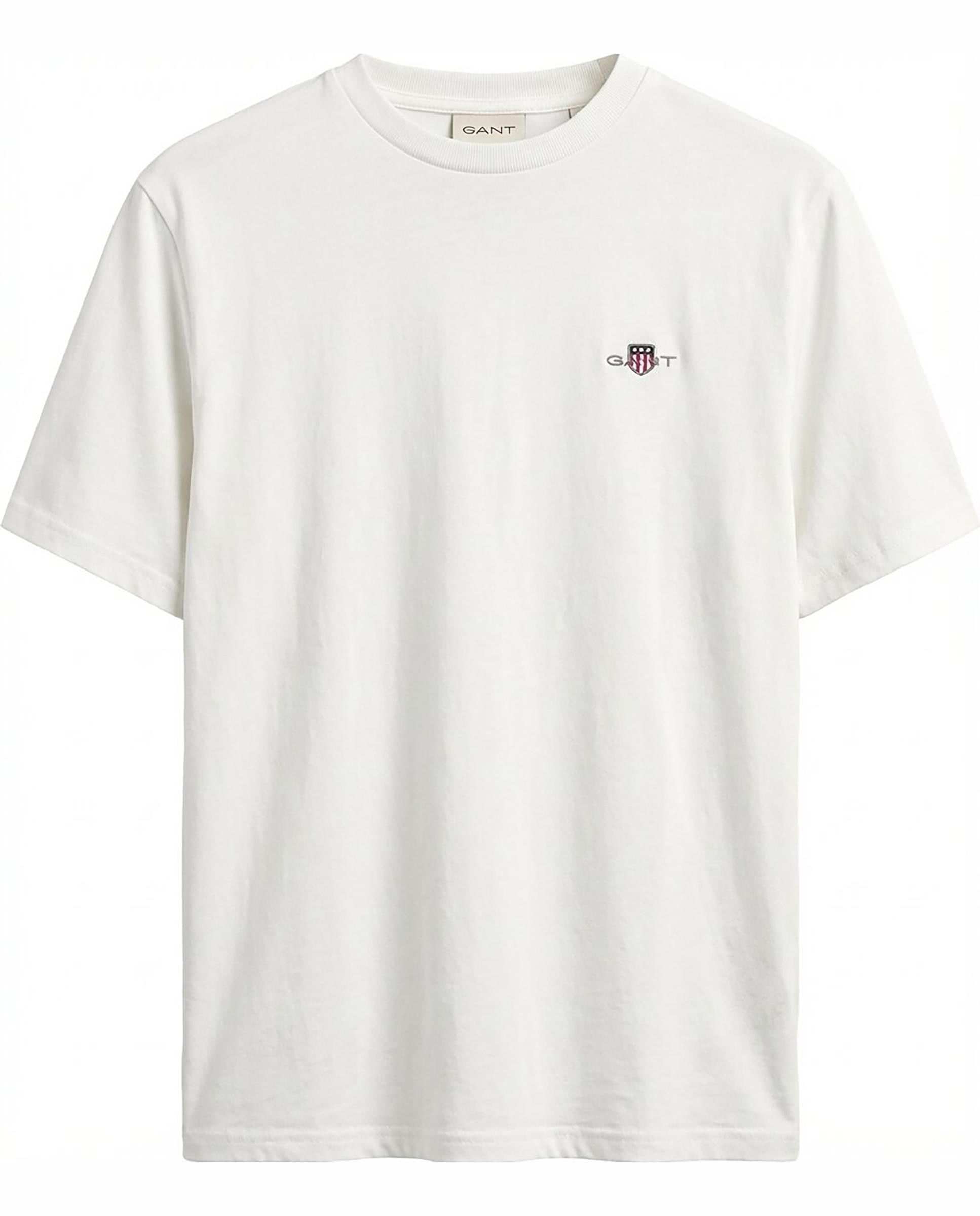 Gant - Camiseta de hombre de manga corta y escudo bordado.