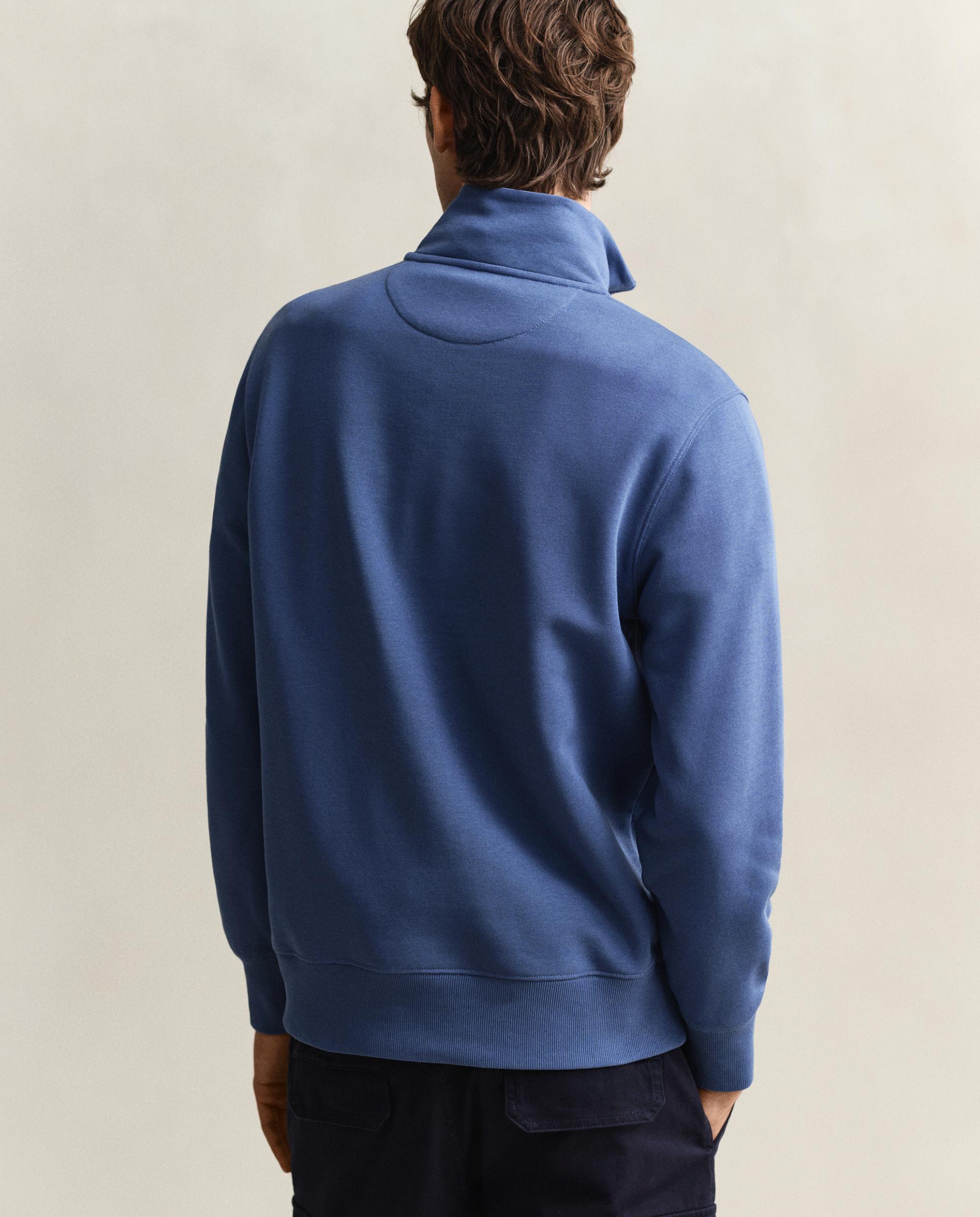 Sudadera de hombre Shield con media cremallera - Gant - Azul Azul-2