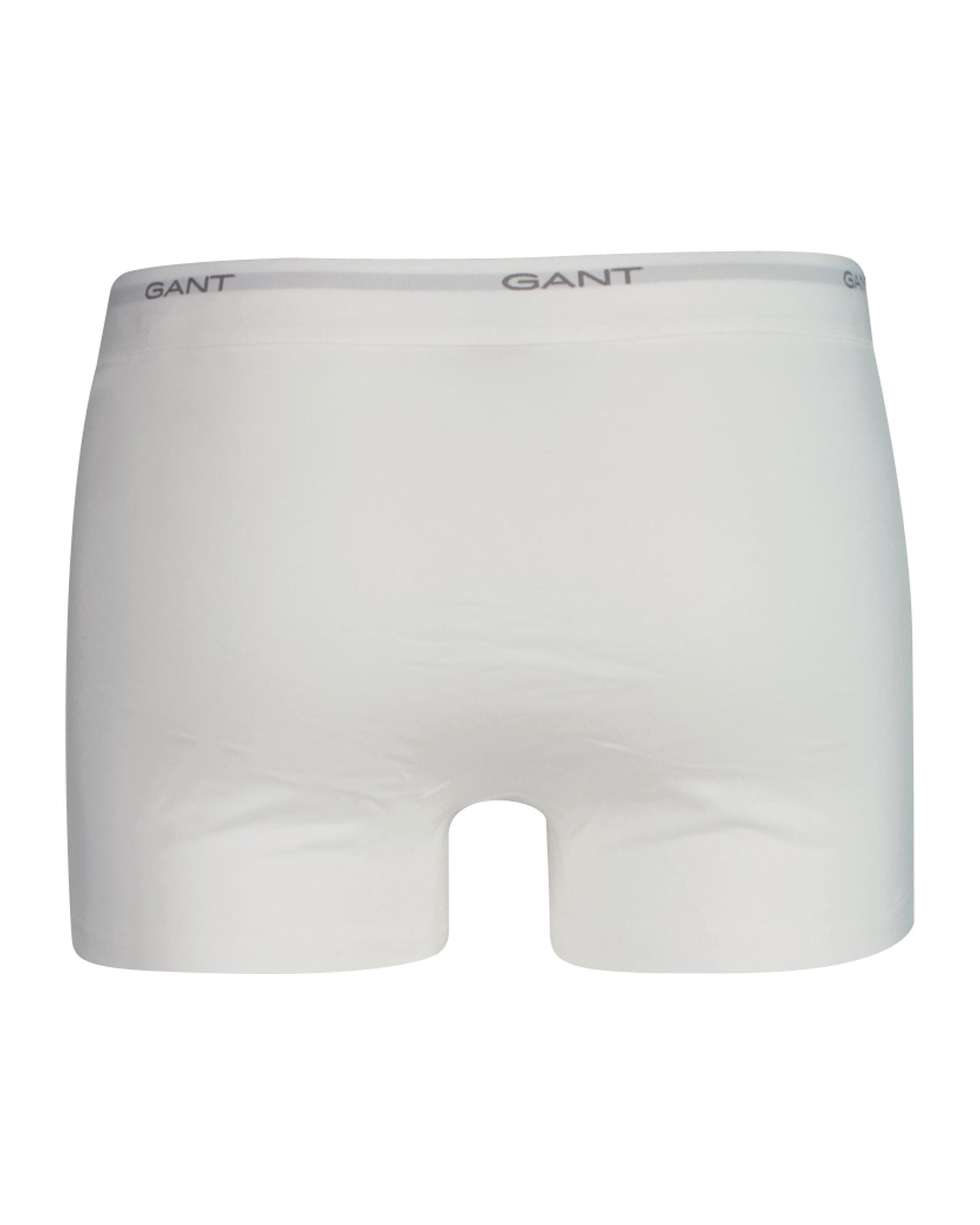 Pack de tres bóxers de punto de hombre básicos con detalle gant - Negro / Blanco Negro / Blanco-6