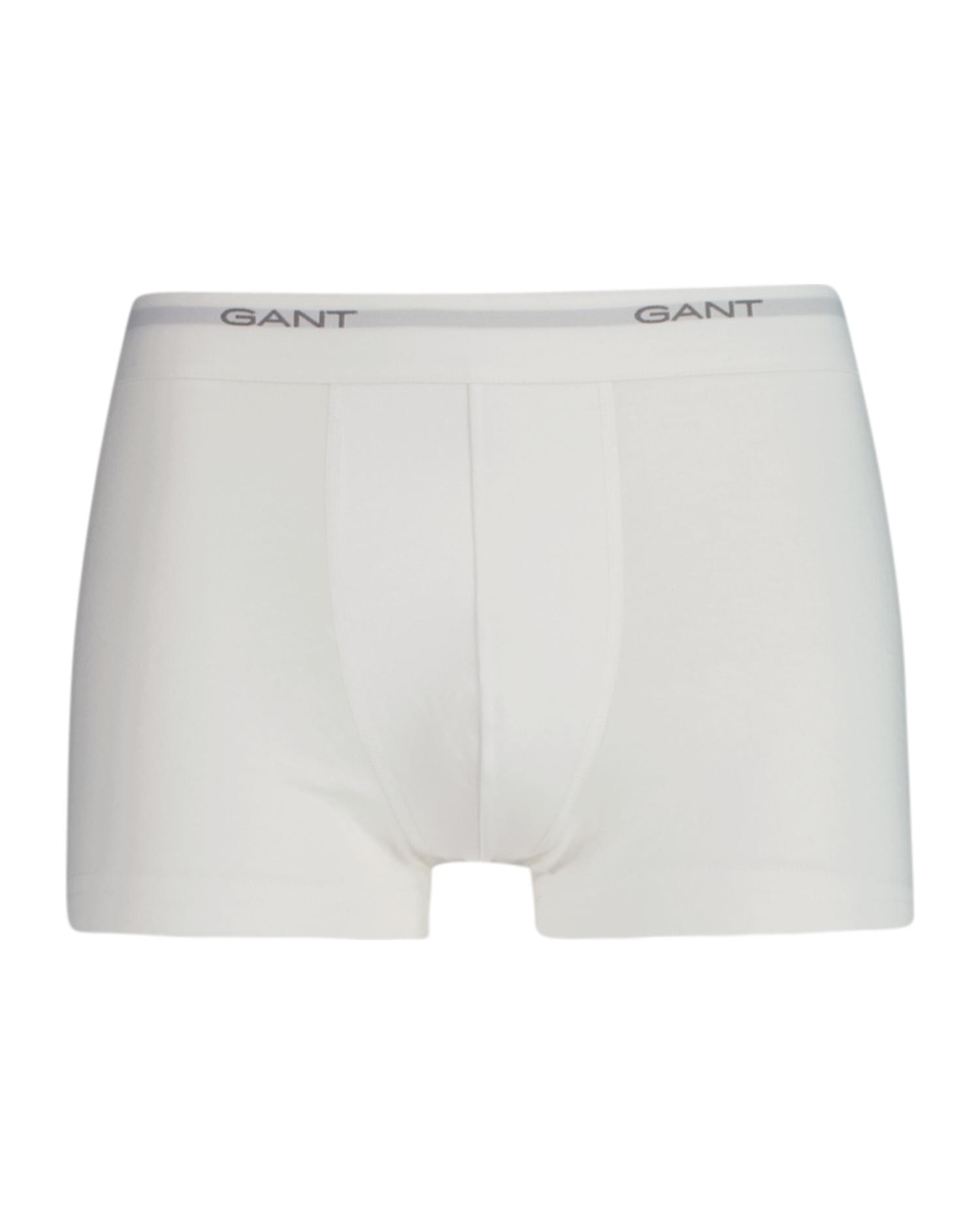 Pack de tres bóxers de punto de hombre básicos con detalle gant - Negro / Blanco Negro / Blanco-4