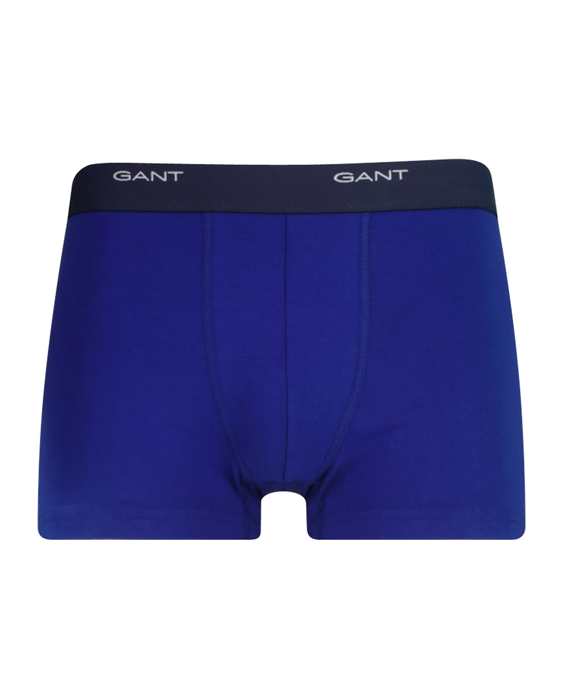 Pack de tres boxers de hombre de pernera corta y detalle gant en cintura - Azul Azul-5