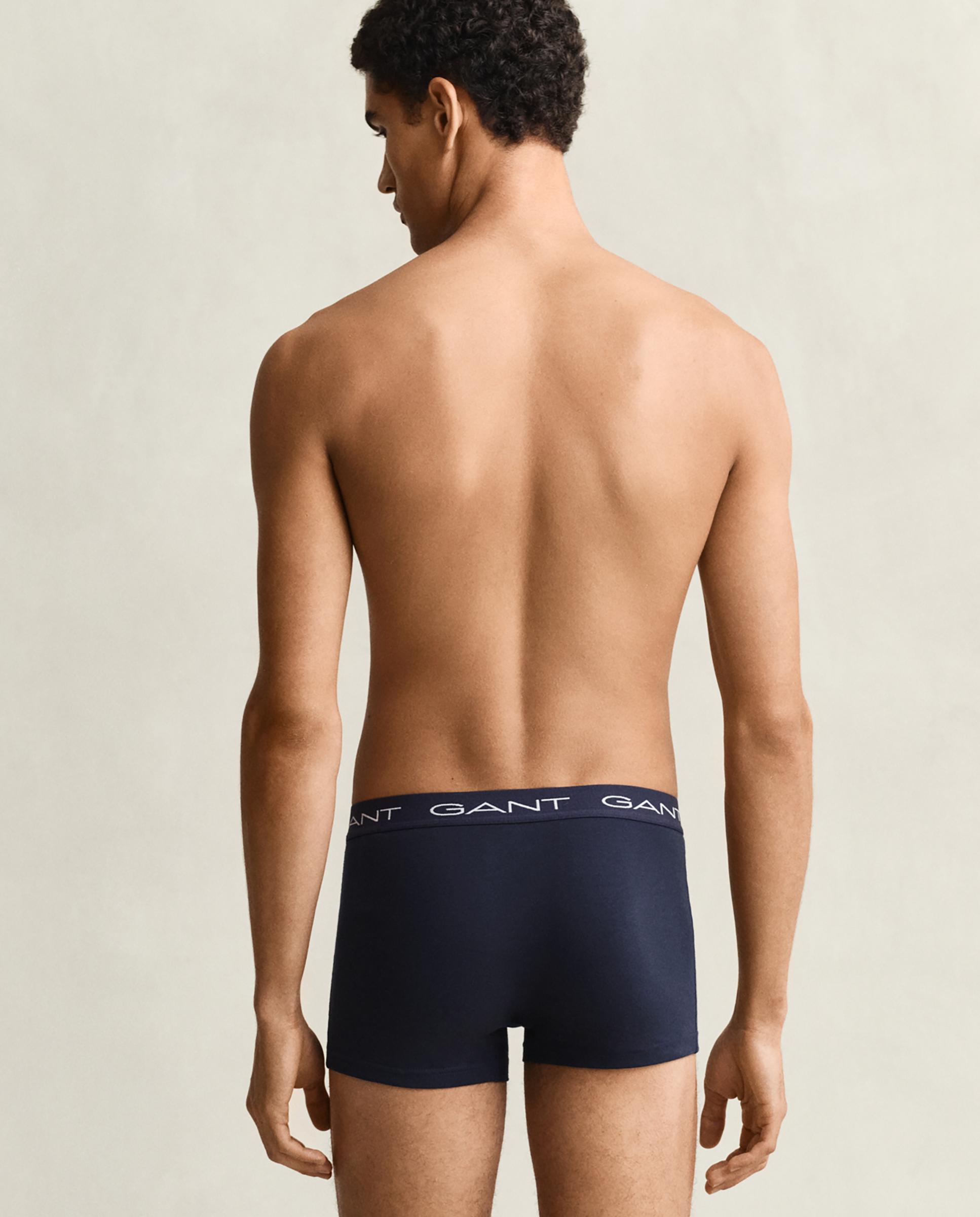 Pack de tres bóxers de punto de hombre elásticos de pernera corta - Gant - Azul oscuro Azul oscuro-2