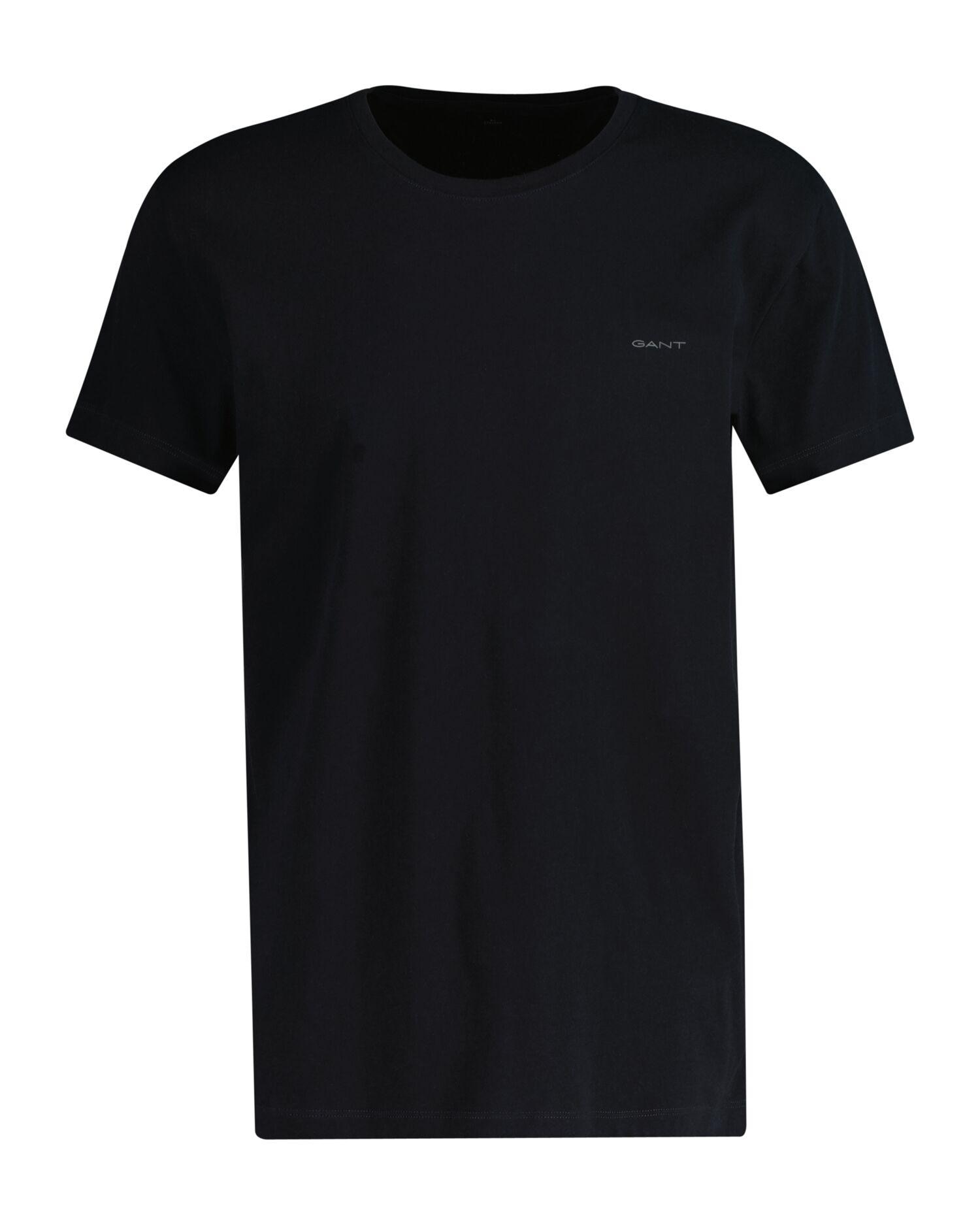Pack de dos camisetas interiores de cuello redondo y manga corta - Gant - Negro Negro-7