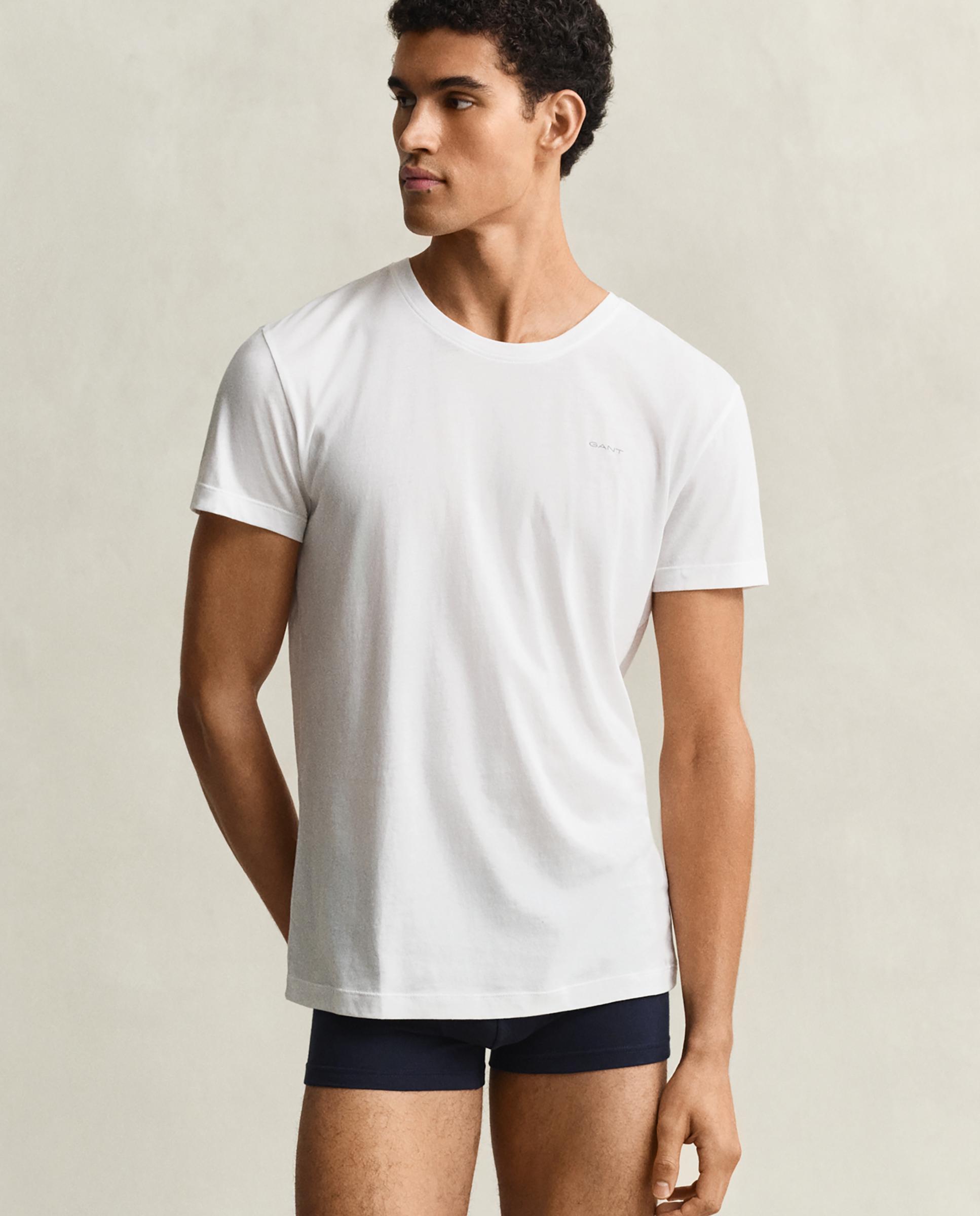Pack de dos camisetas interiores de cuello redondo y manga corta - Gant - Blanco Blanco-1