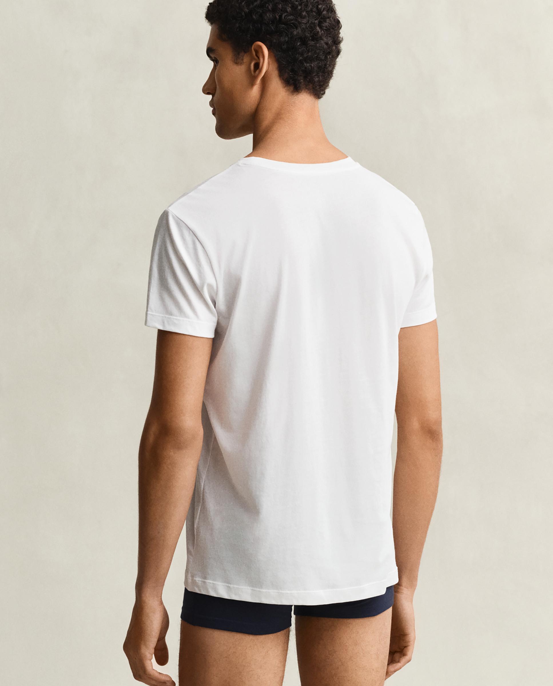Pack de dos camisetas interiores de cuello redondo y manga corta - Gant - Blanco Blanco-2
