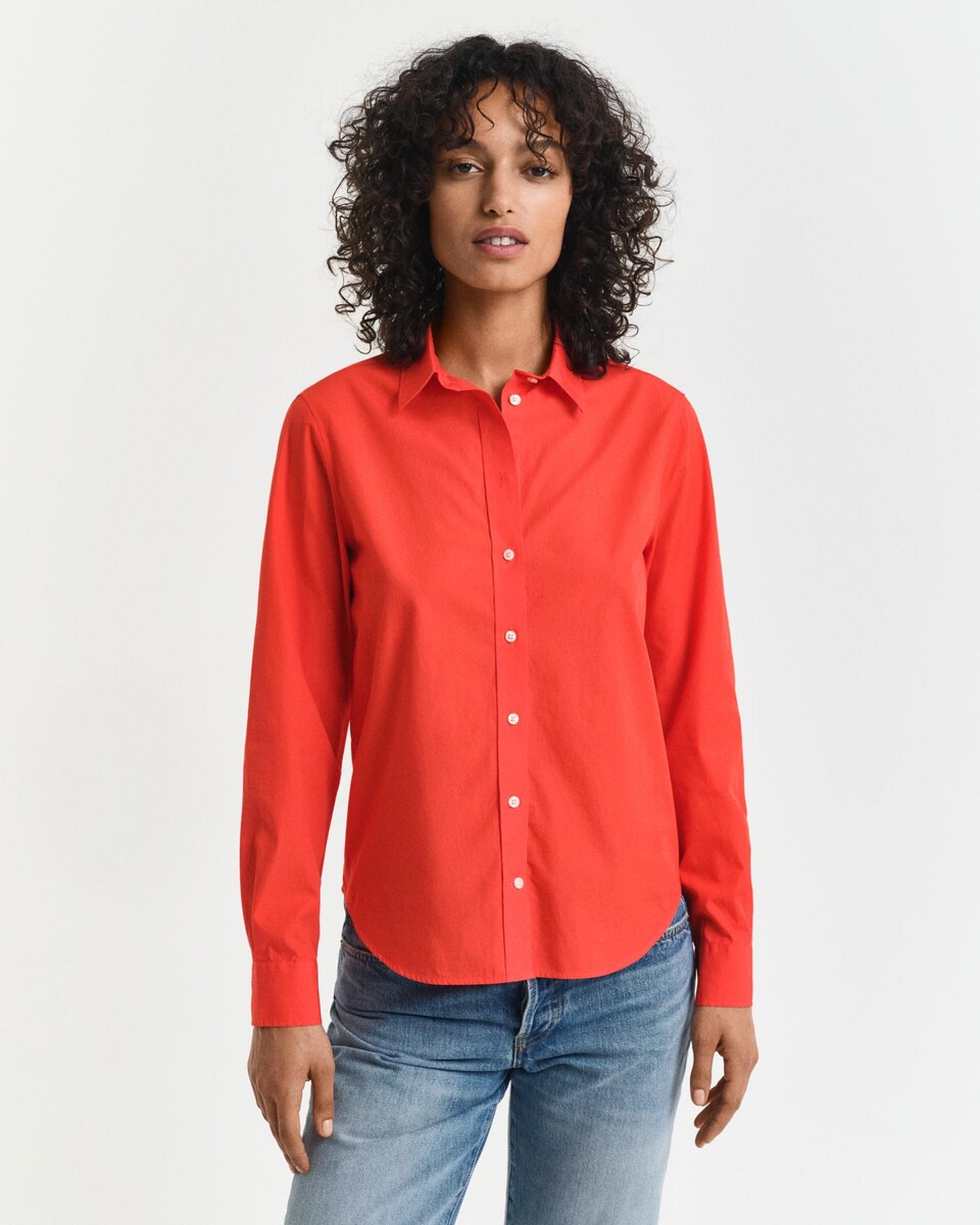 Regular Fit Camisas Gant Mujer Camisa De Mujer De Manga Larga Y