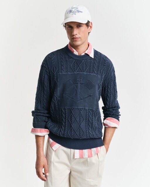 Imagen 0 de Jersey de hombre de punto y cuello redondo