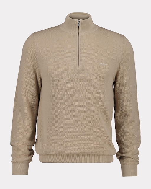 Imagen 0 de Jersey de hombre de cuello alto con media cremallera