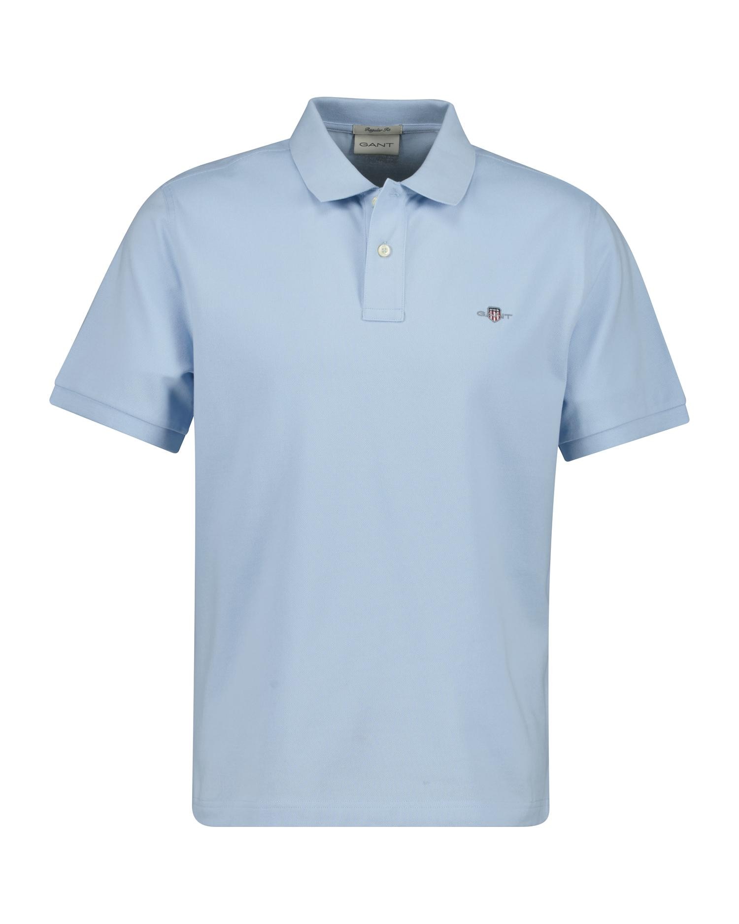 Polo de hombre de piqué Regular Fit Shield - Gant - Amarillo Azul claro-6