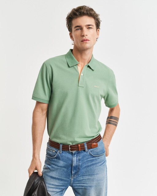 Imagen 0 de Polo de hombre pique de manga corta