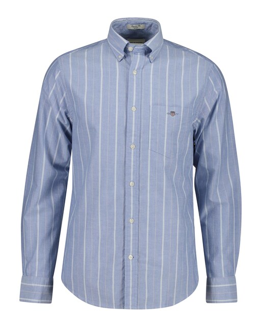 Imagen 0 de Camisa de hombre Oxford clásica refular fit a rayas