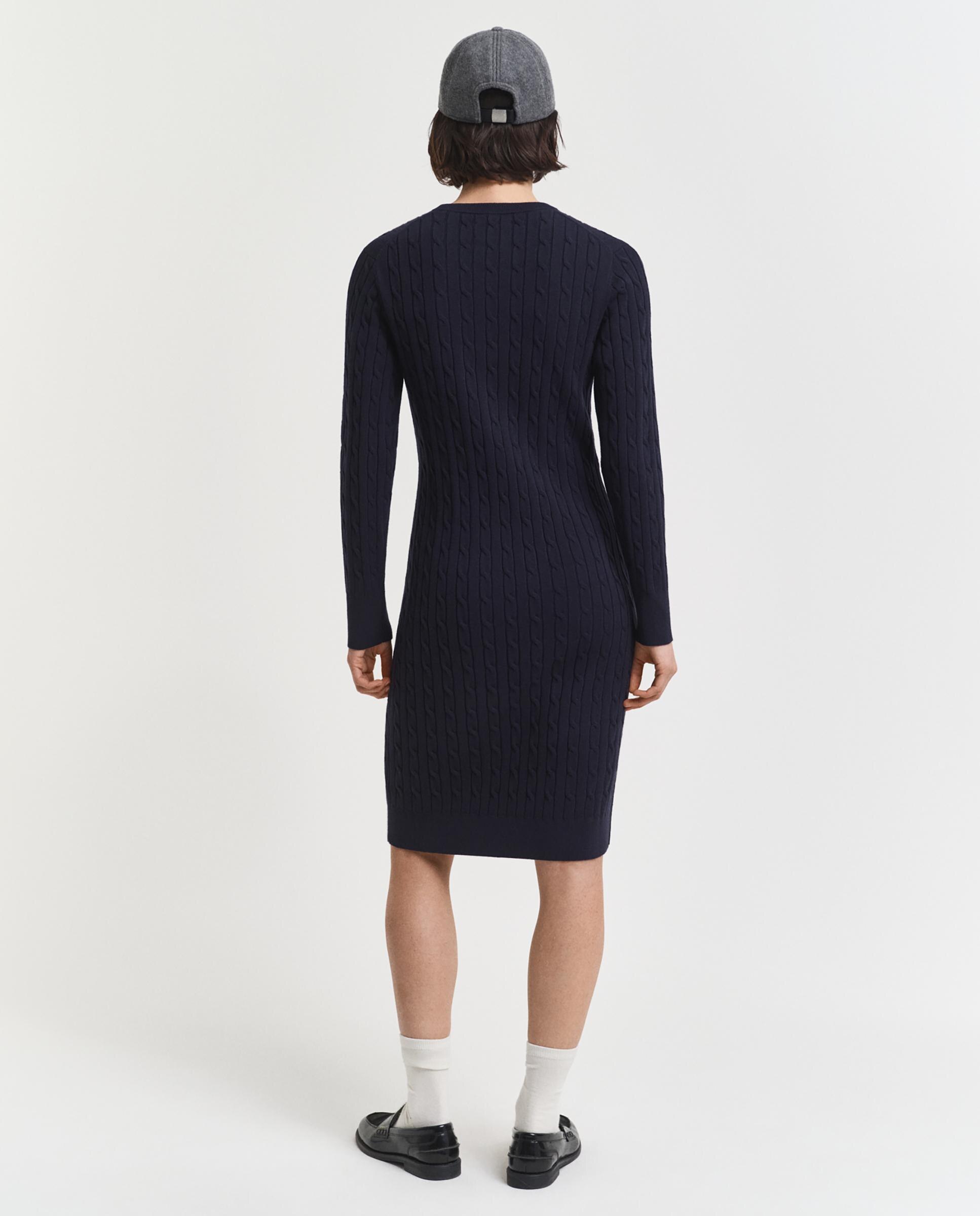 Vestido midi manga larga - Gant - Azul Azul-2