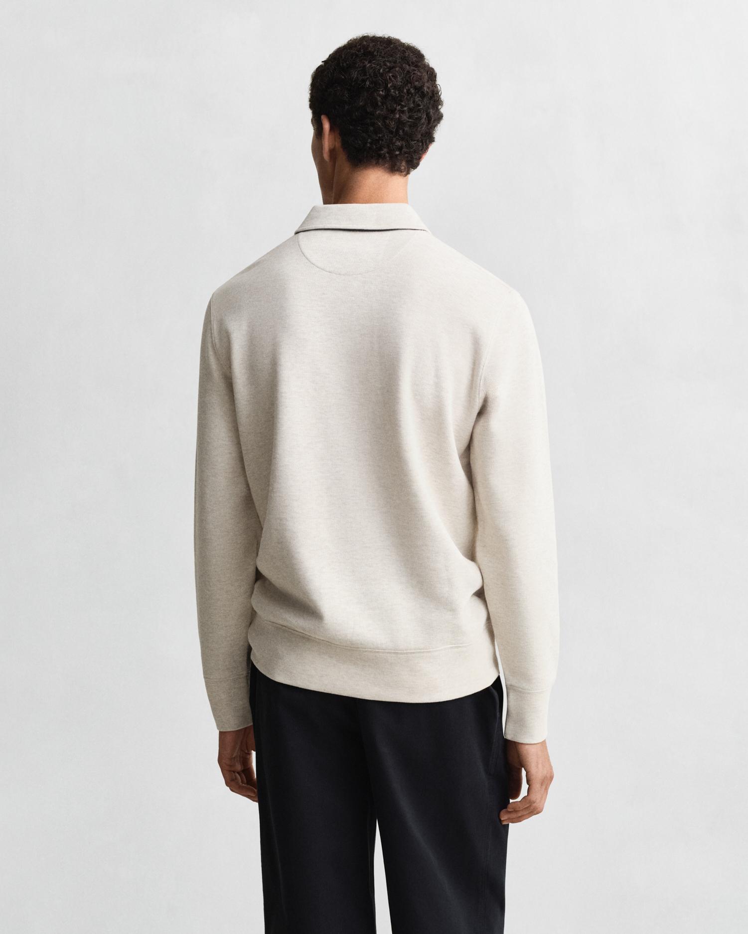 Sudadera de hombre estilo polo de manga en algodón - Gant - Beige Beige-2