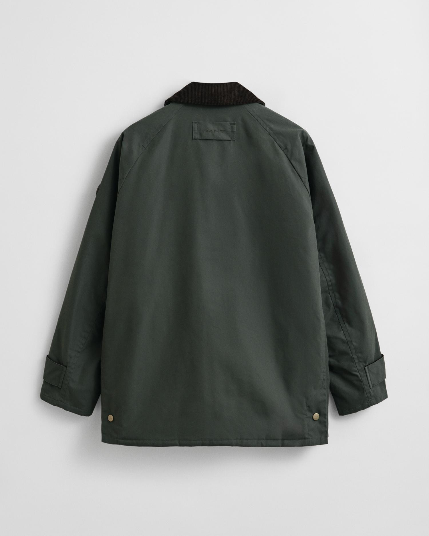 Cazadora de hombre largo medio con bolsillos de solapa - Gant - Verde Verde-2