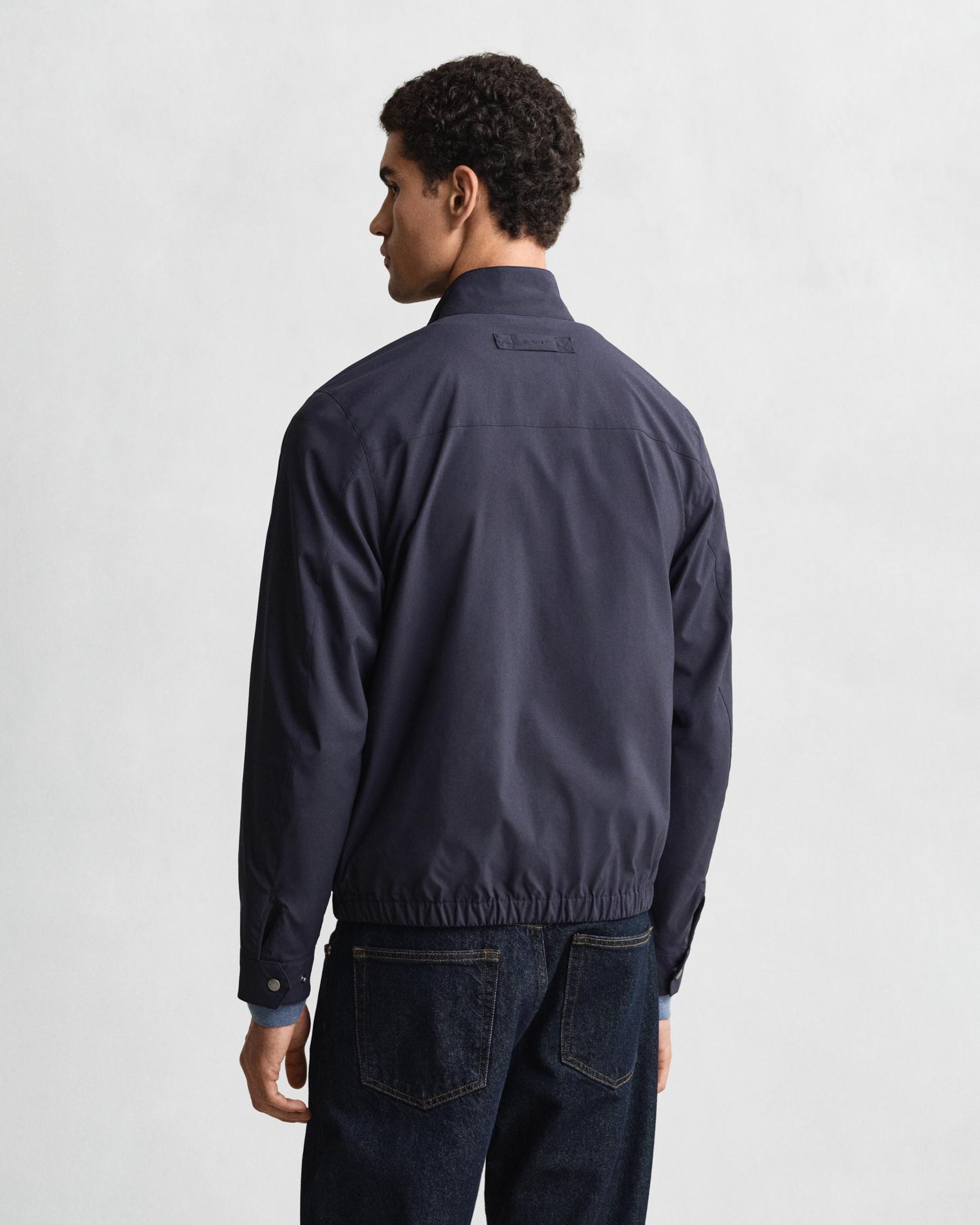 Cazadora de hombre con cierre de cremallera y bajo elástico - Gant - Azul oscuro Azul oscuro-2