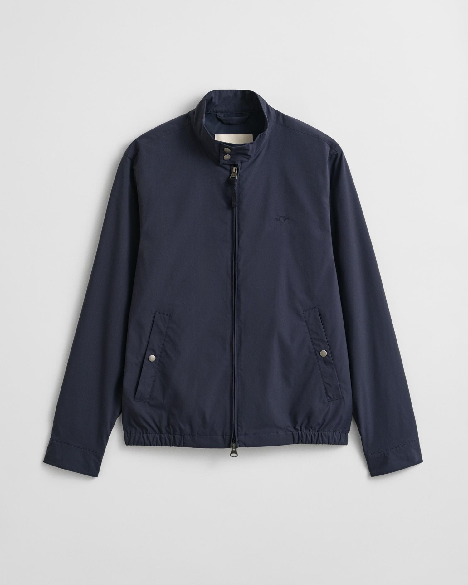 Cazadora de hombre con cierre de cremallera y bajo elástico - Gant - Azul oscuro Azul oscuro-5