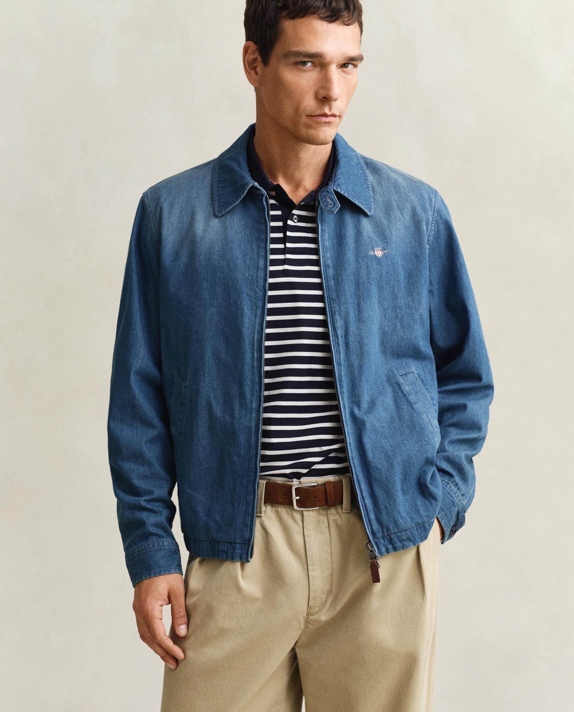 Gant - Chaqueta de hombre Windcheater añil.