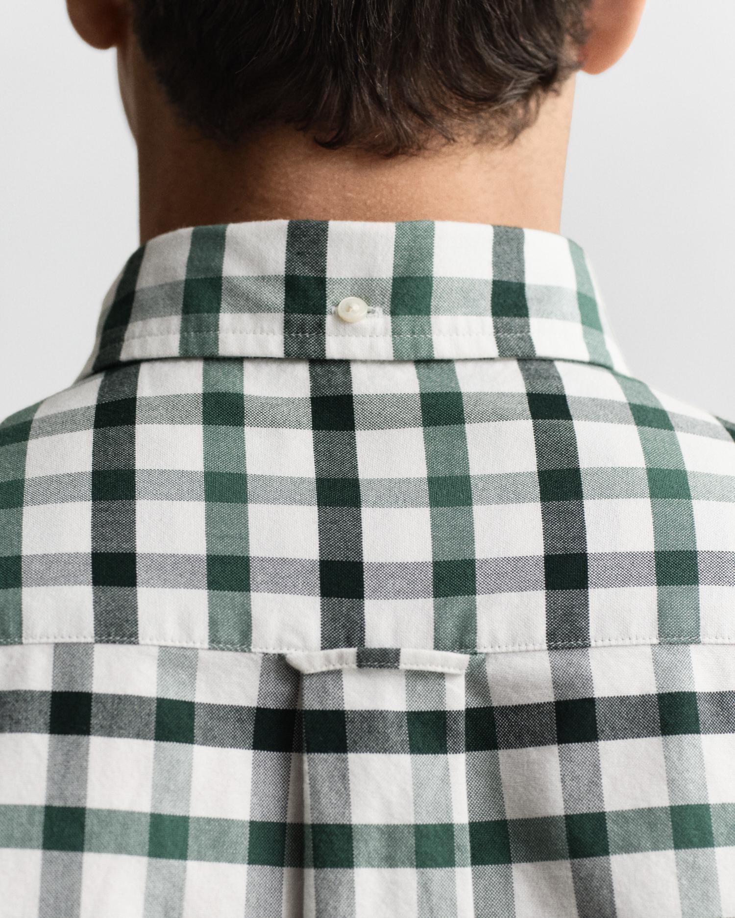 Camisa Oxford de hombre Regular Fit a cuadros - Gant - Verde Verde-3