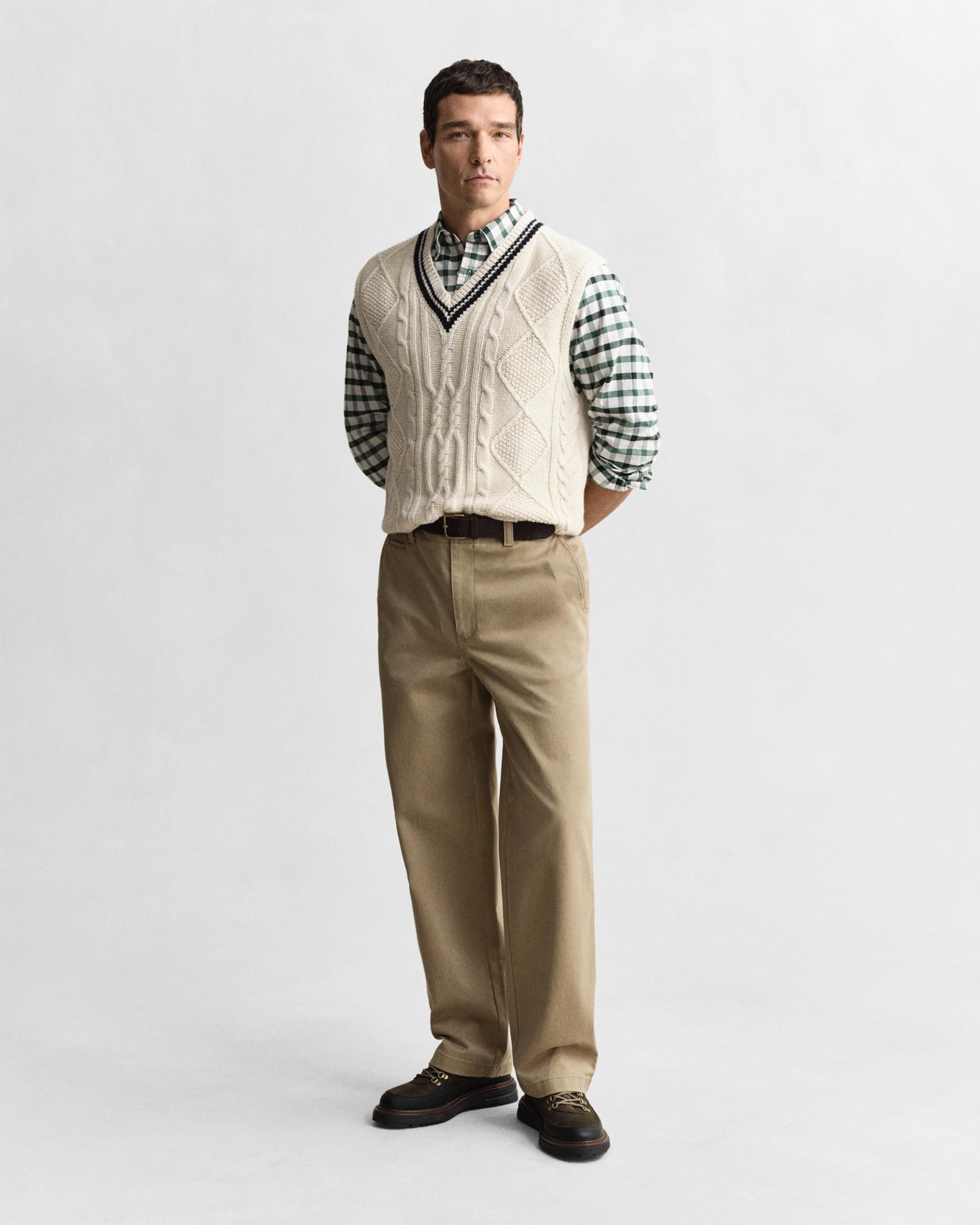 Camisa Oxford de hombre Regular Fit a cuadros - Gant - Verde Verde-4