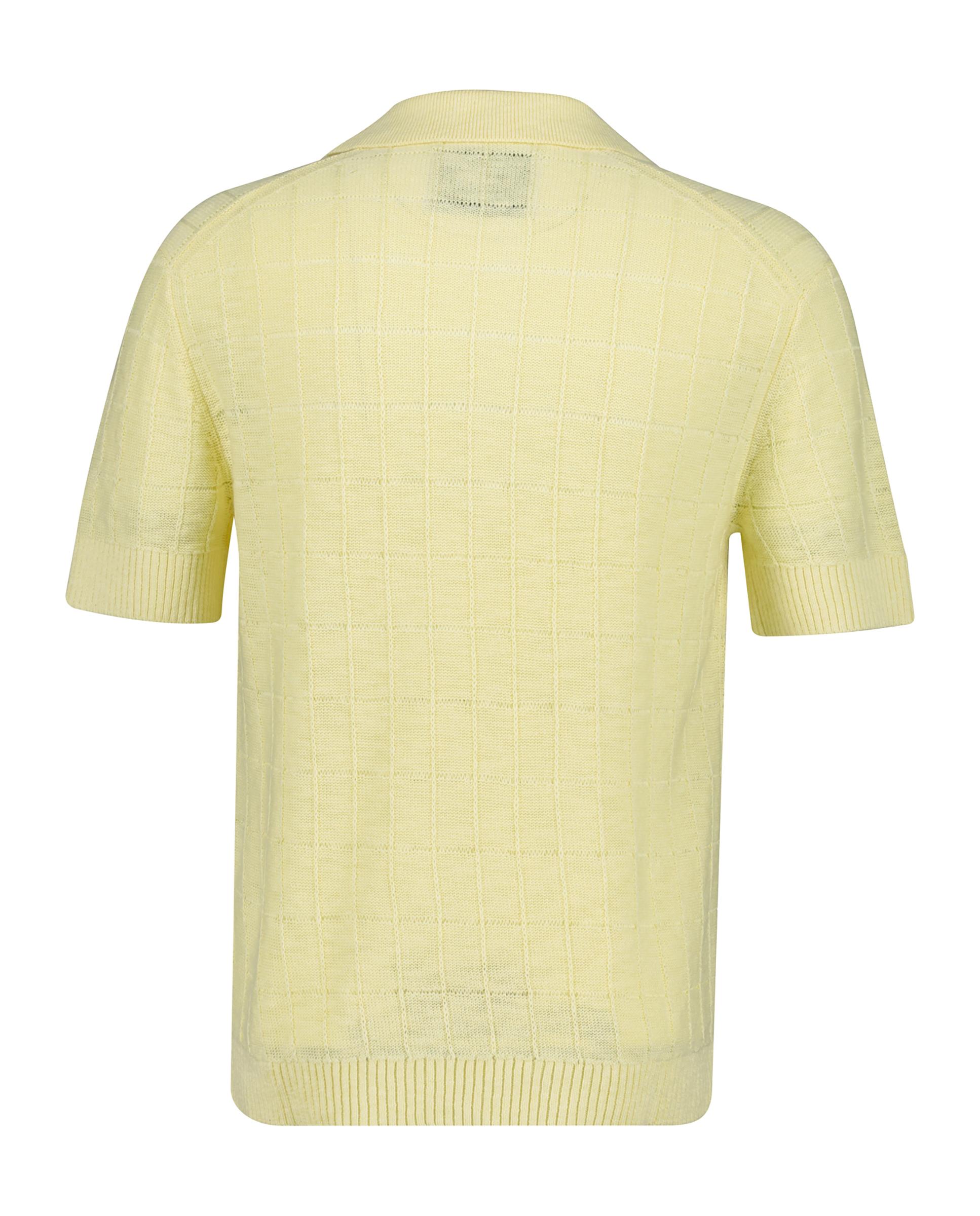 Jersey de hombre tipo polo de manga corta - Gant - Amarillo Amarillo-2