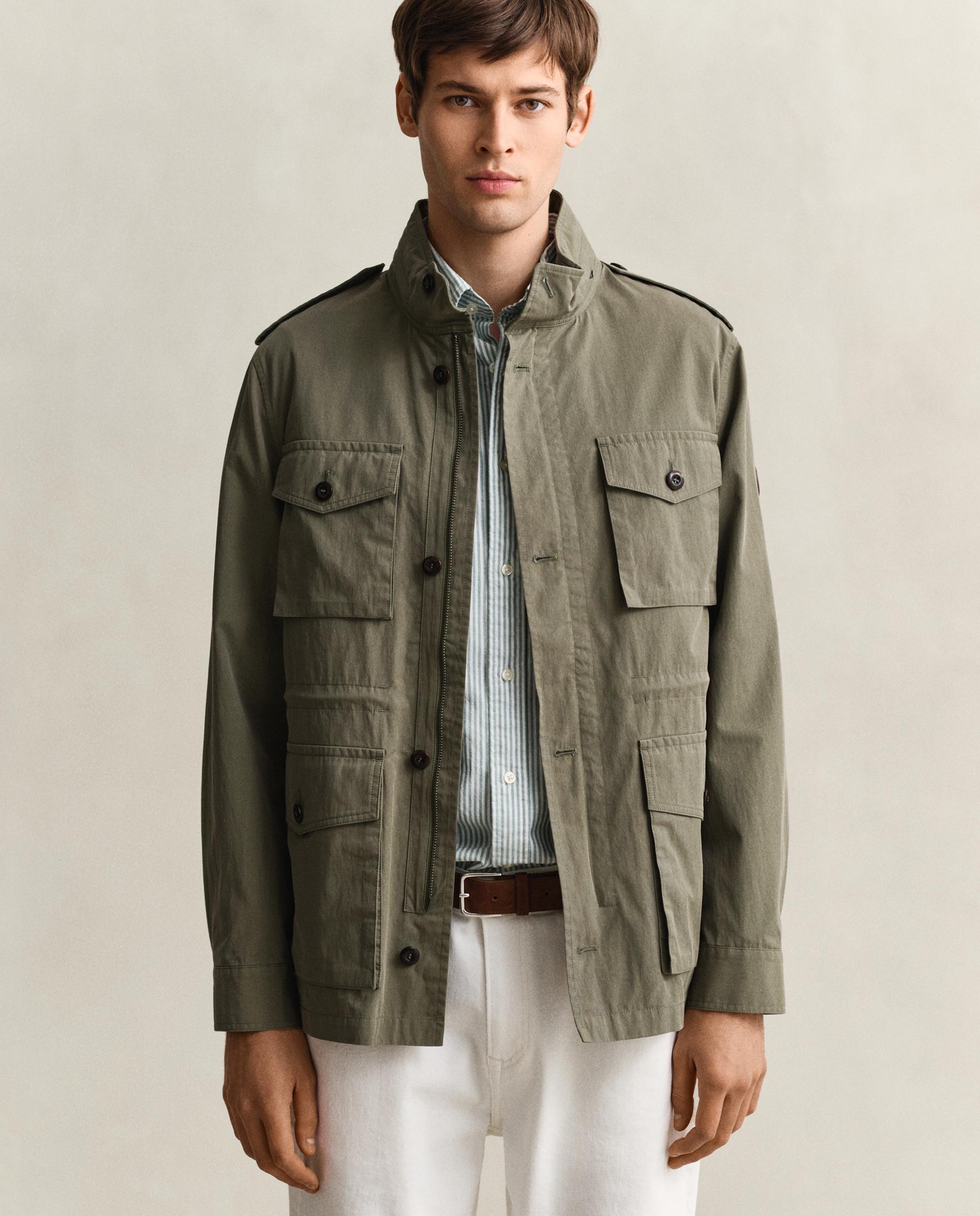 Gant - Chaqueta de algodón con cuatro bolsillos.