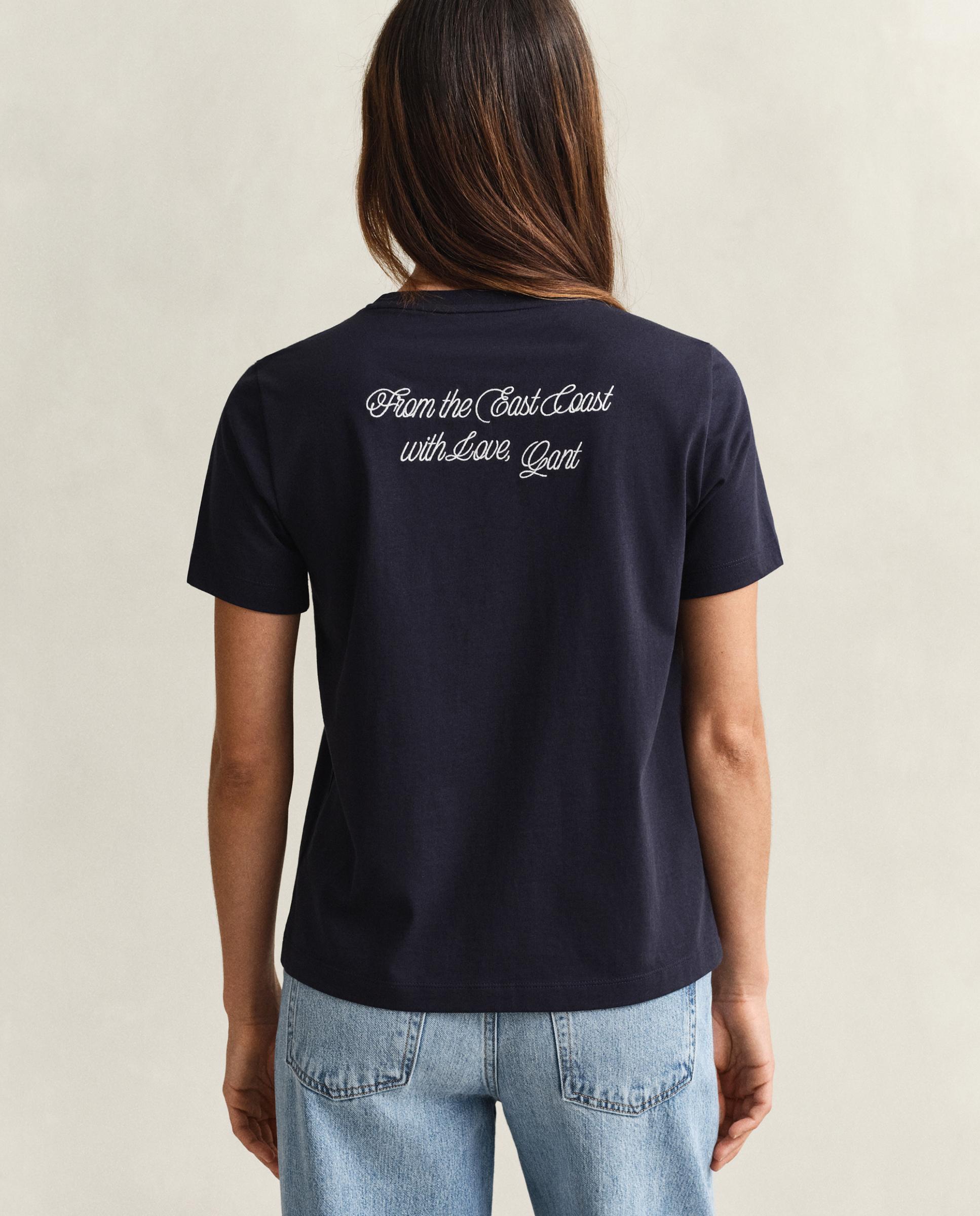 Camiseta de mujer Graphic de manga corta - Gant - Azul Azul-2