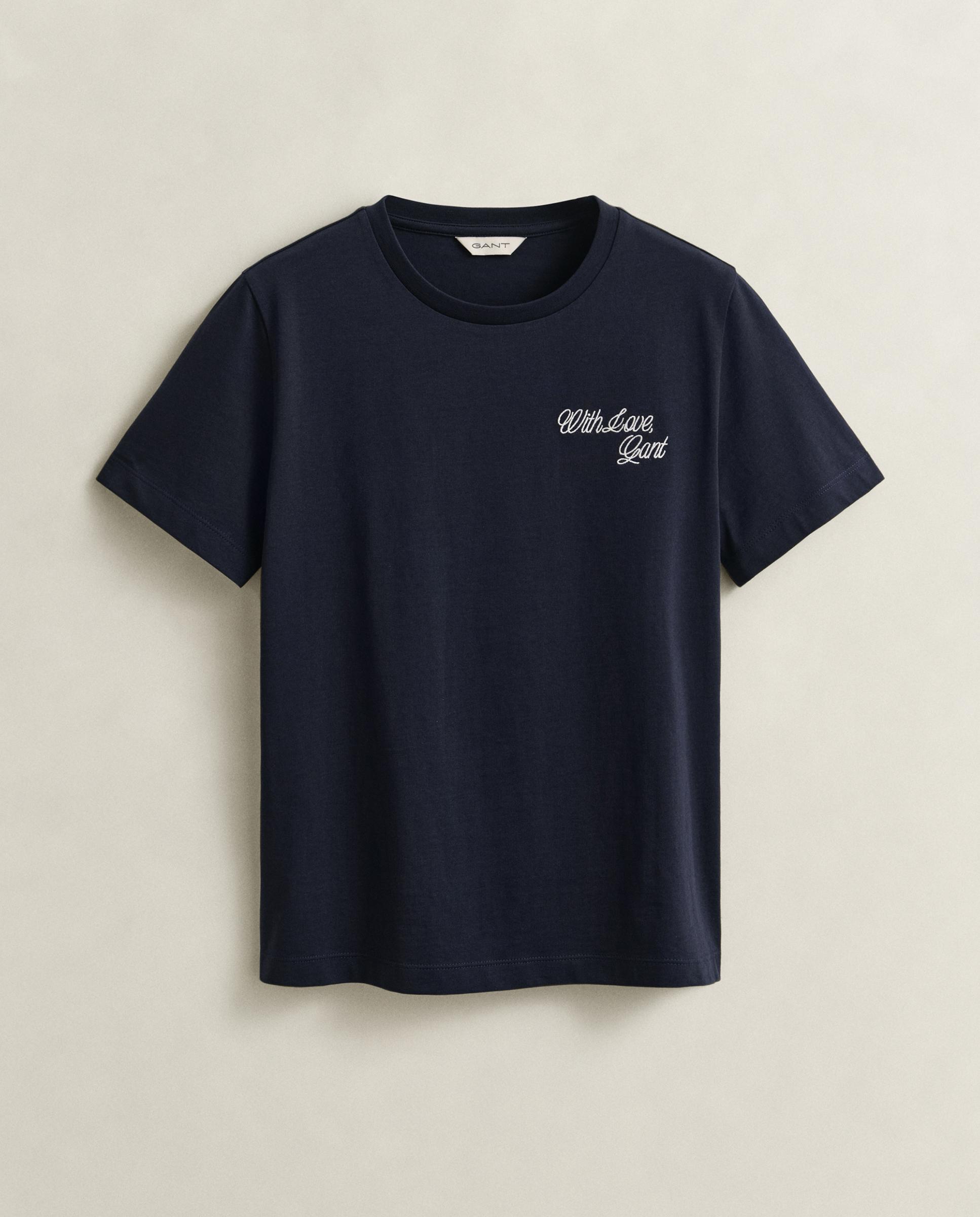 Camiseta de mujer Graphic de manga corta - Gant - Azul Azul-5