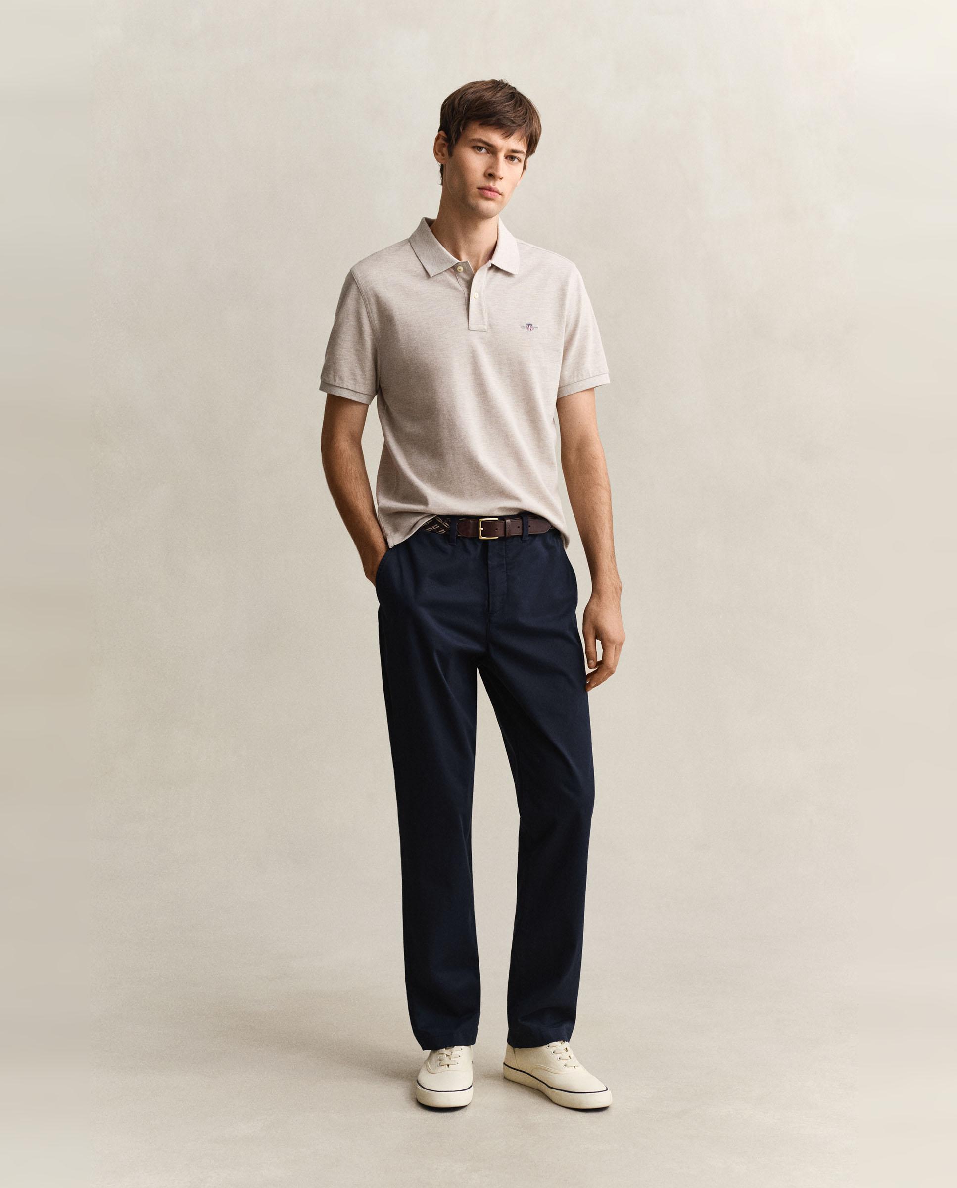 Imagen 0 de Pantalones chinos de hombre Regular Fit clásicos Azul