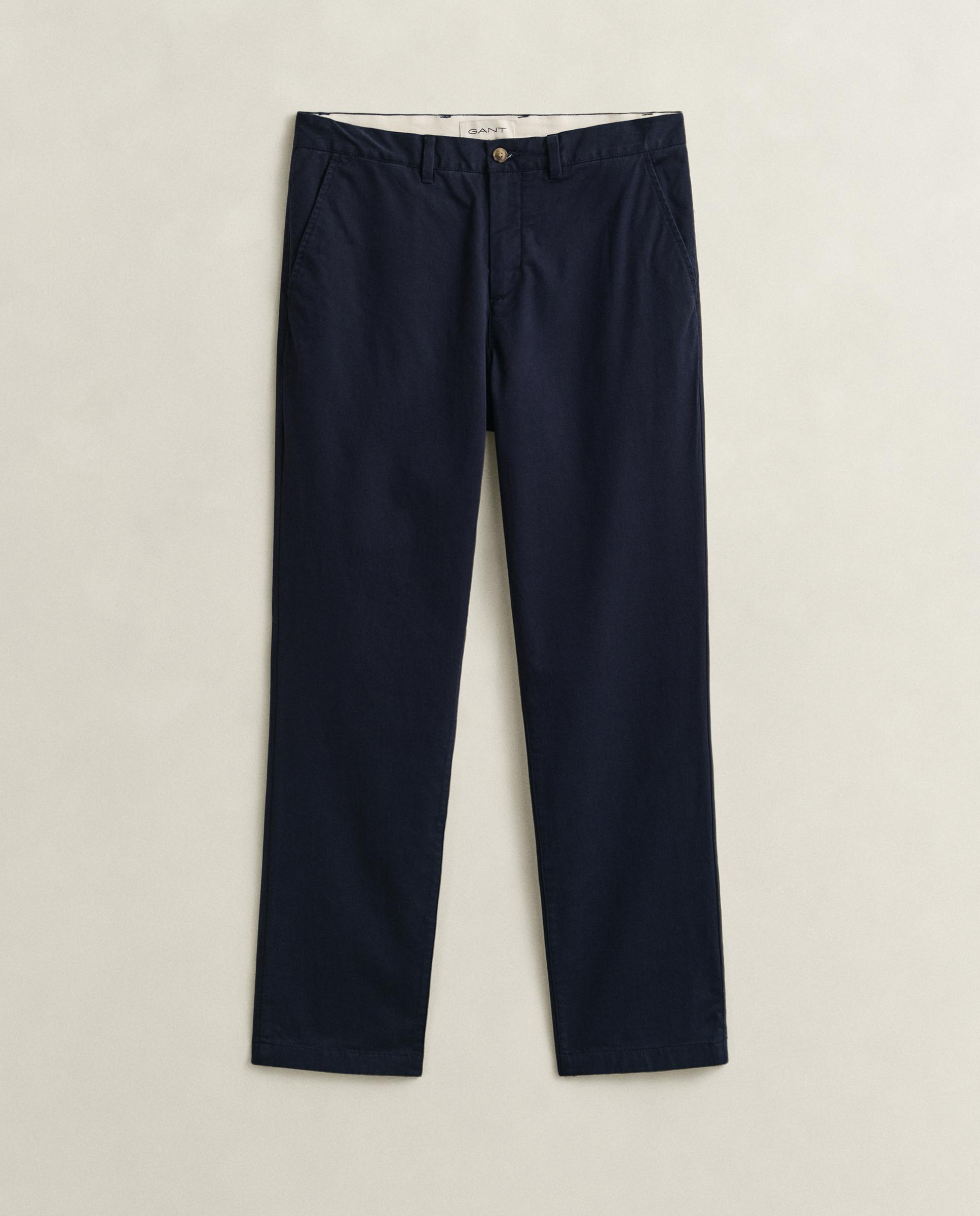 Pantalones chinos de hombre Regular Fit clásicos - Gant - Azul Azul-5