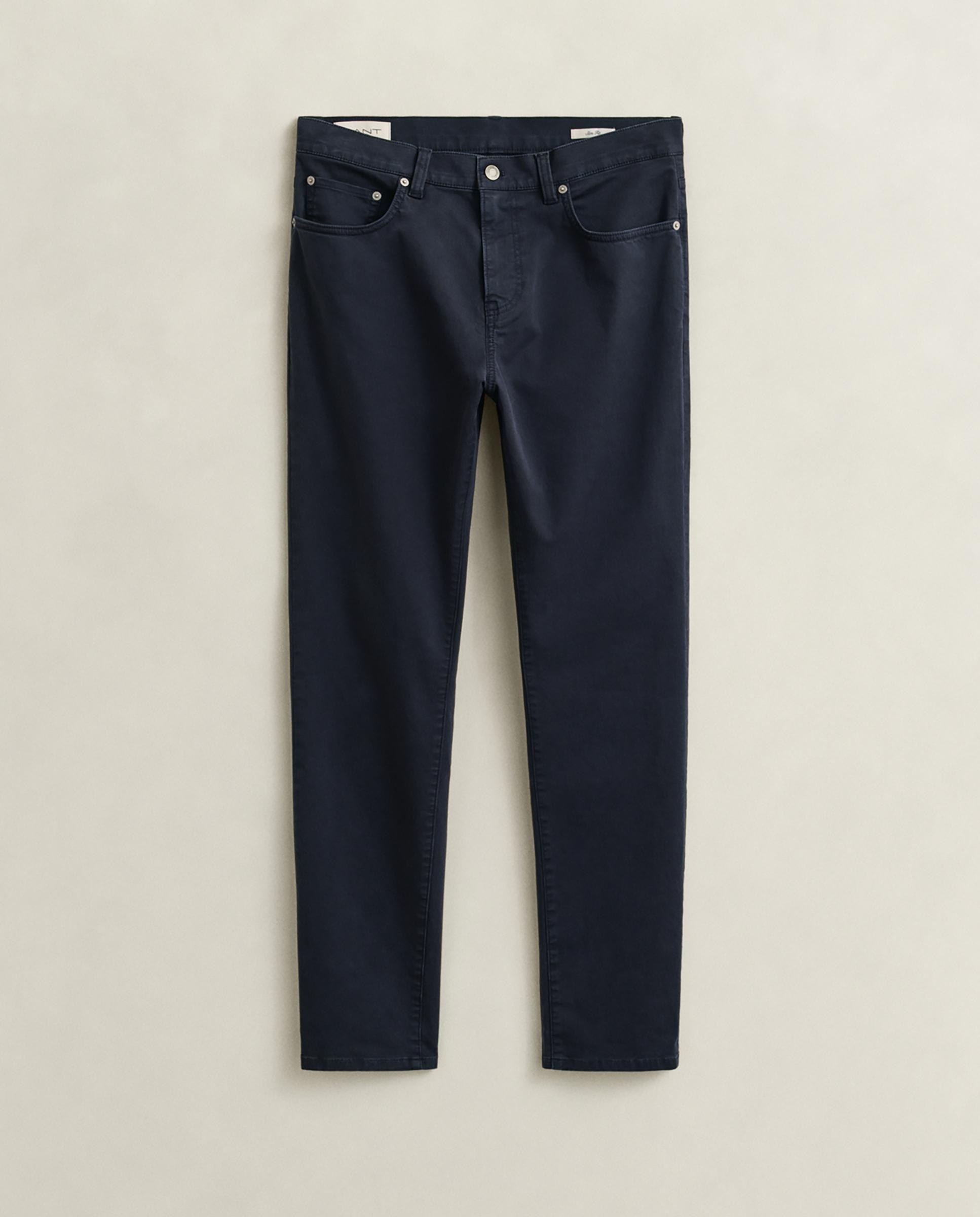 Vaqueros slim de hombre denim con bolsillos - Gant - Azul Azul-5