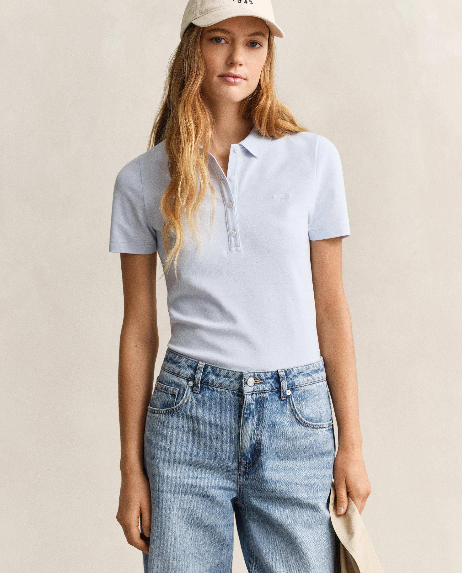 Gant - Polo de mujer de piqué Slim Fit Shield.
