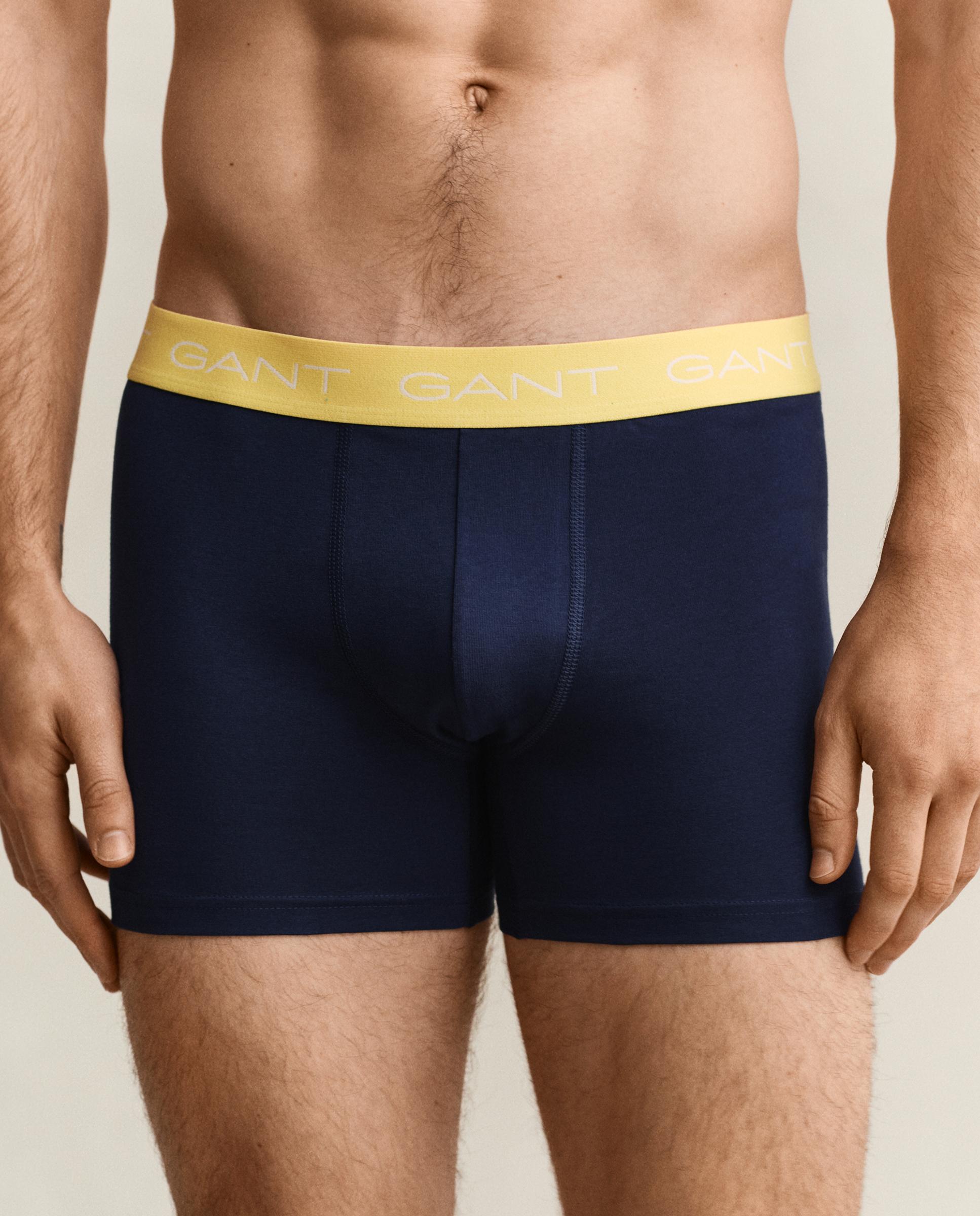 Paquete de tres bóxers básicos con elástico - Gant - Azul Azul-3