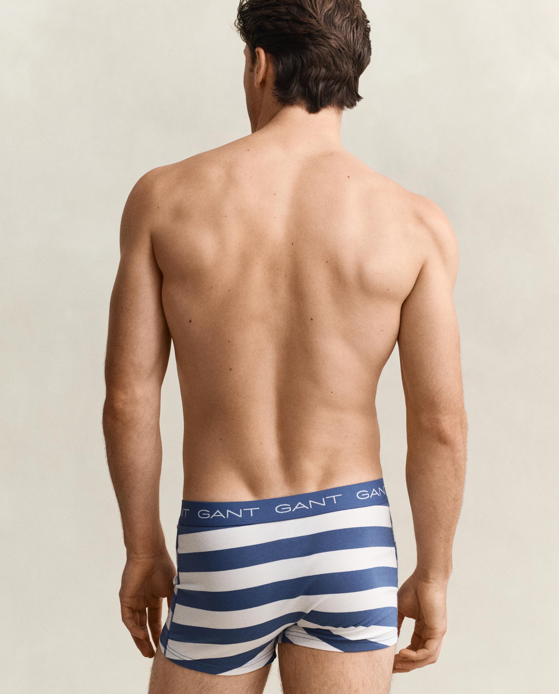 Paquete de tres bóxers de rayas - Gant - Azul Azul-2