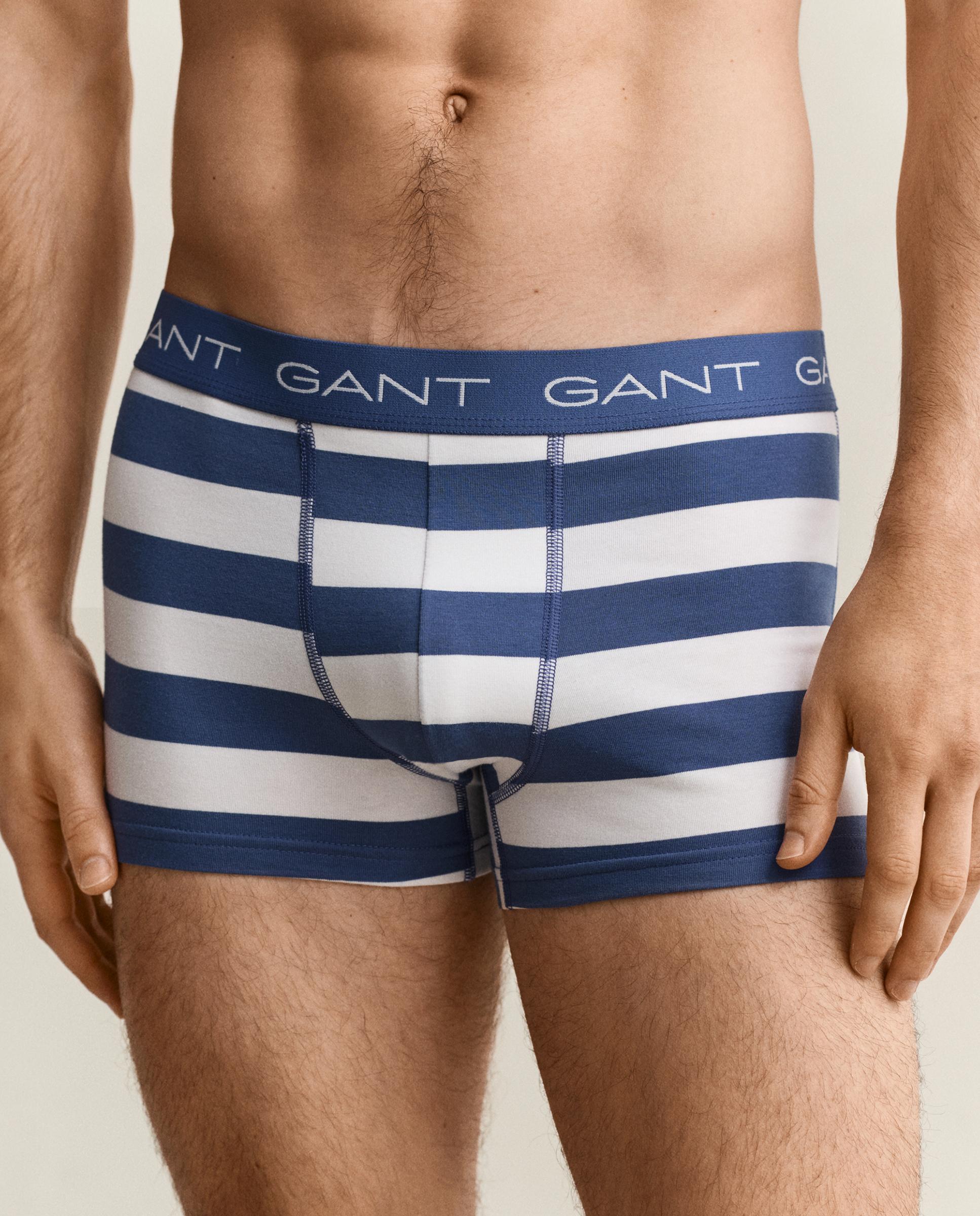 Paquete de tres bóxers de rayas - Gant - Azul Azul-3