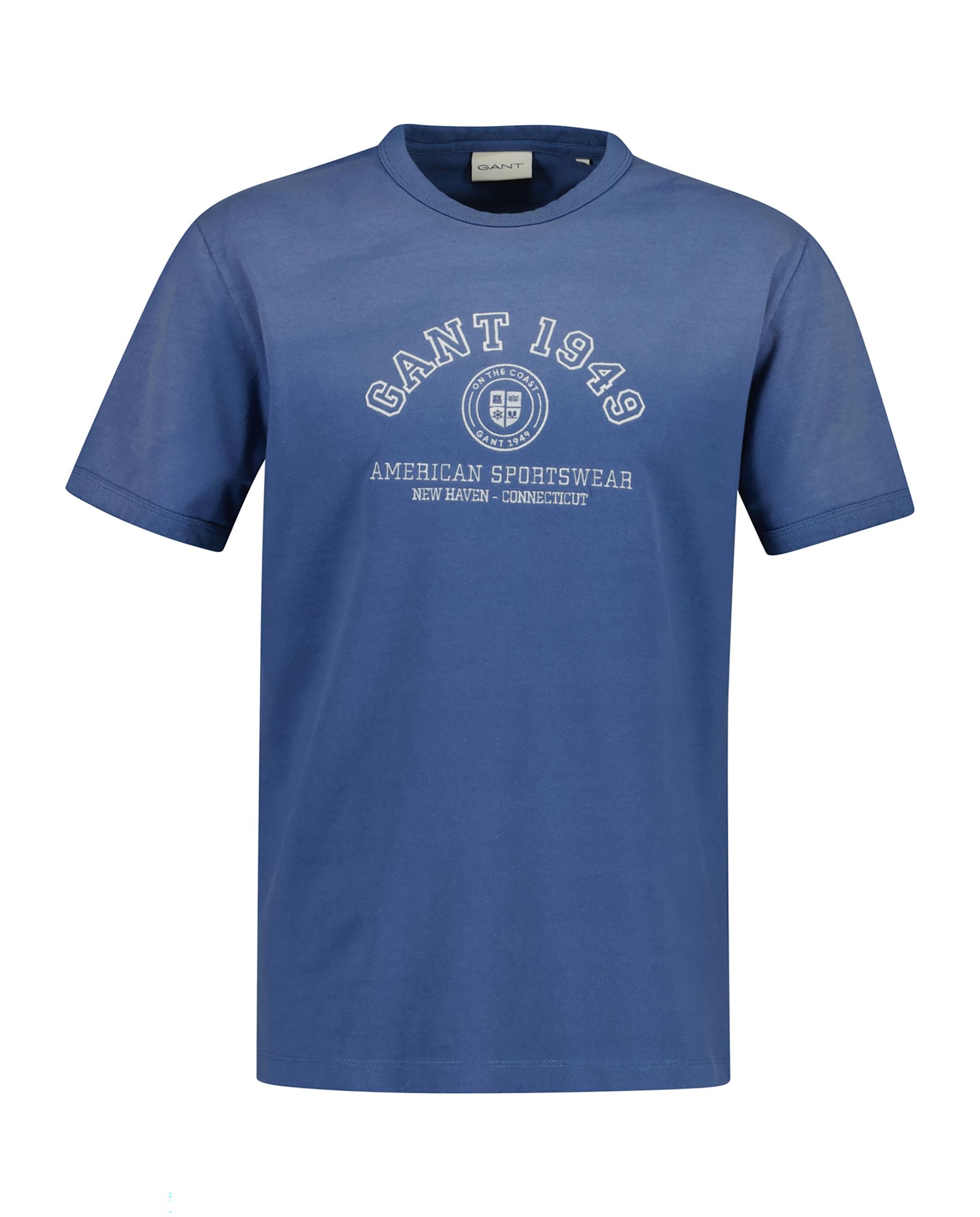 Gant - Camiseta de hombre con diseño de espray de manga corta.
