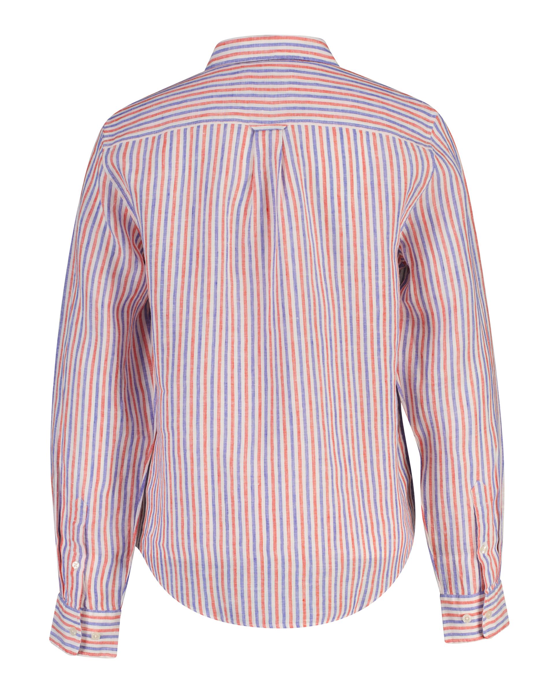 Camisa de mujer de lino a rayas - Gant - Blanco Blanco-2