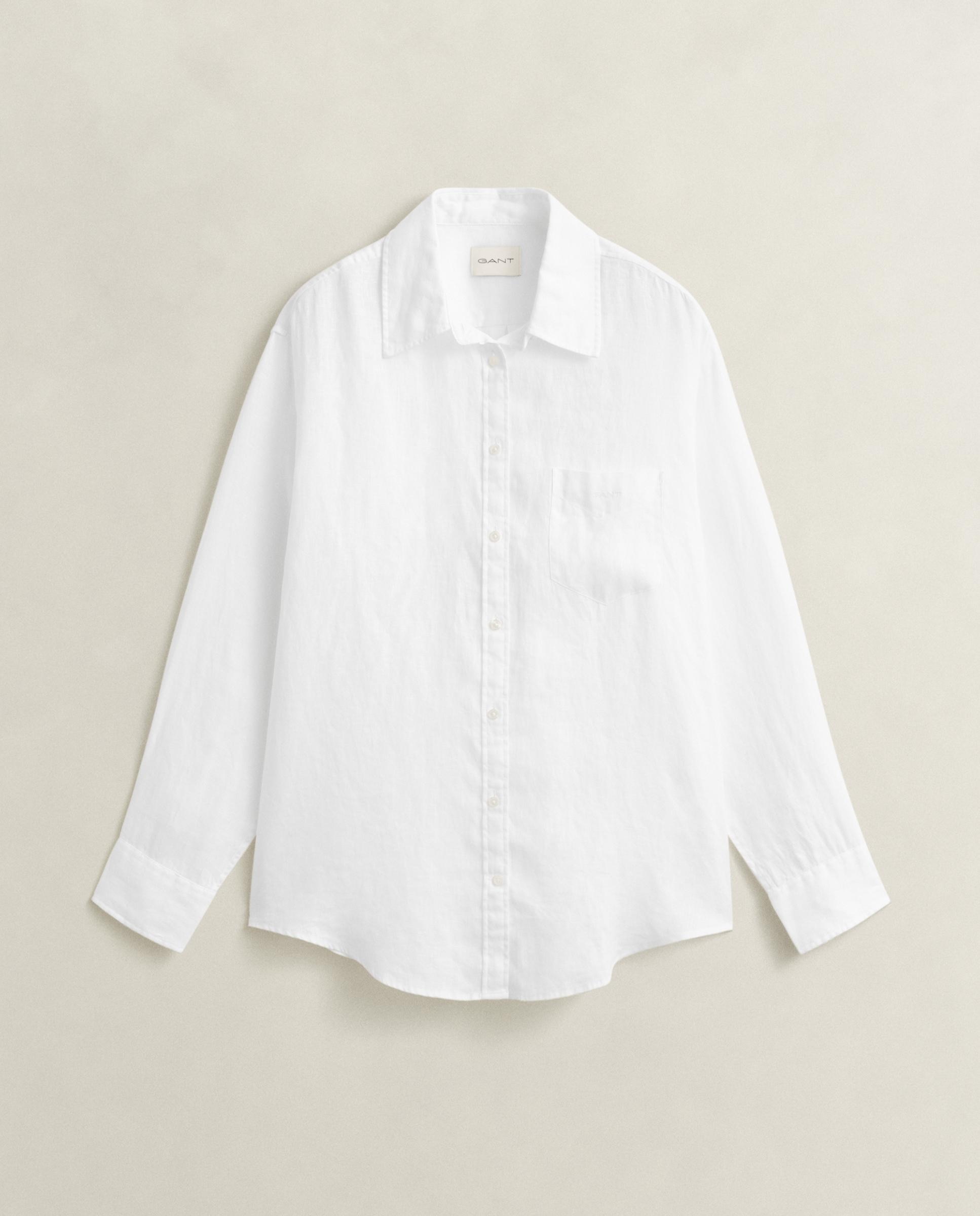 Gant - Camisa de mujer relaxed fit de lino.