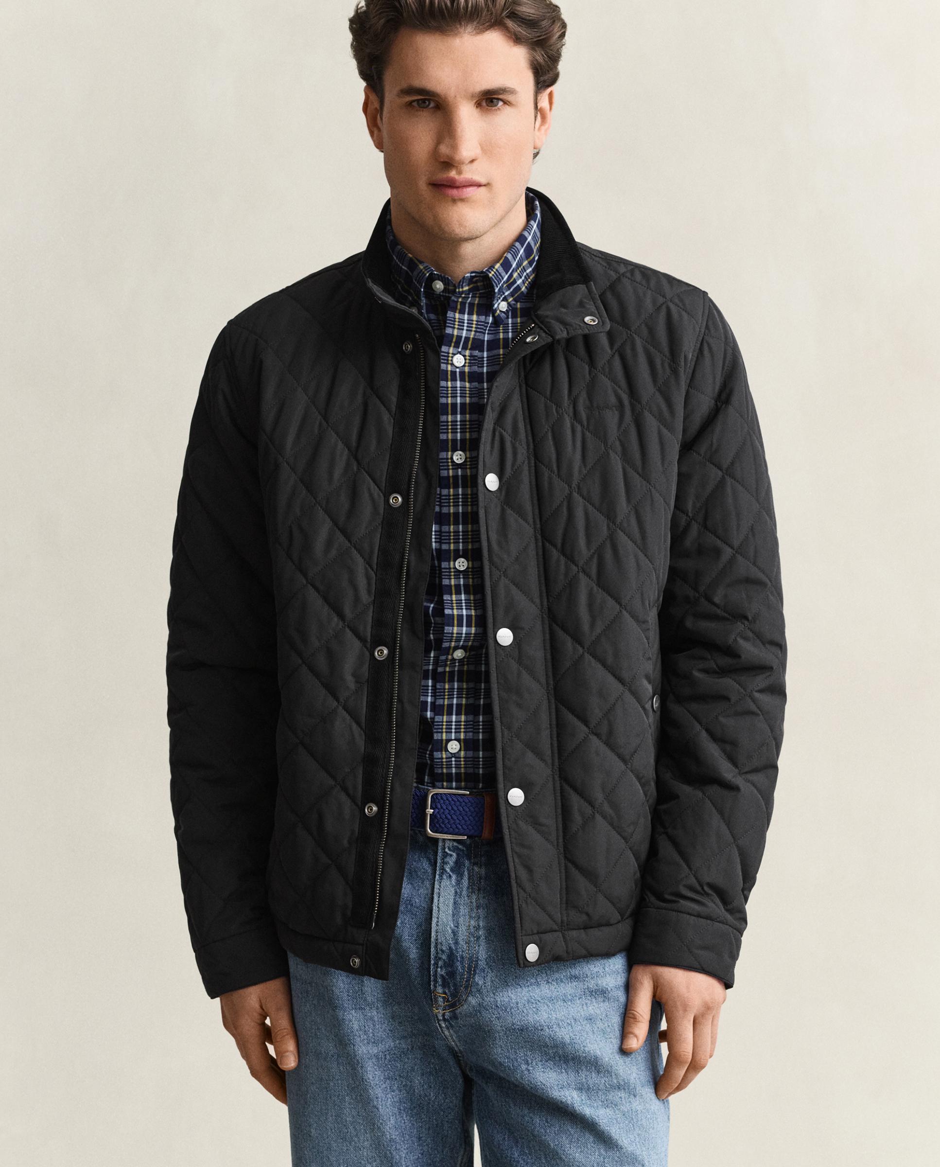 Plumífero de hombre acolchado con botones - Gant - Negro Negro-1