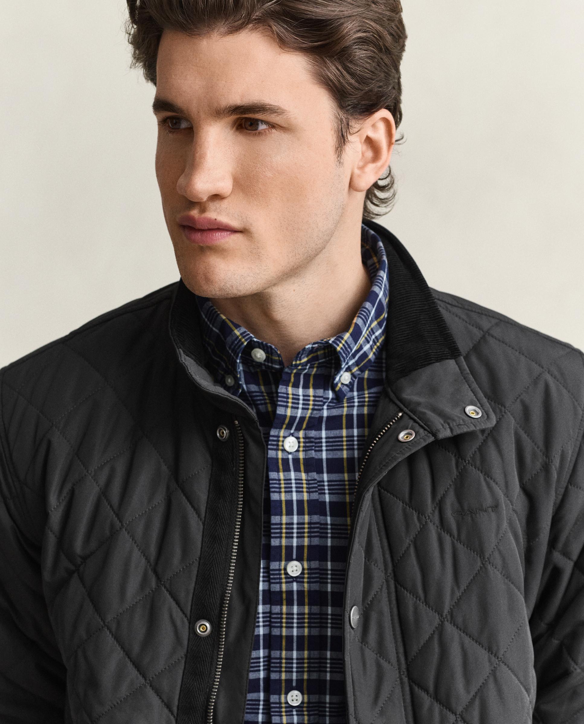 Plumífero de hombre acolchado con botones - Gant - Negro Negro-3