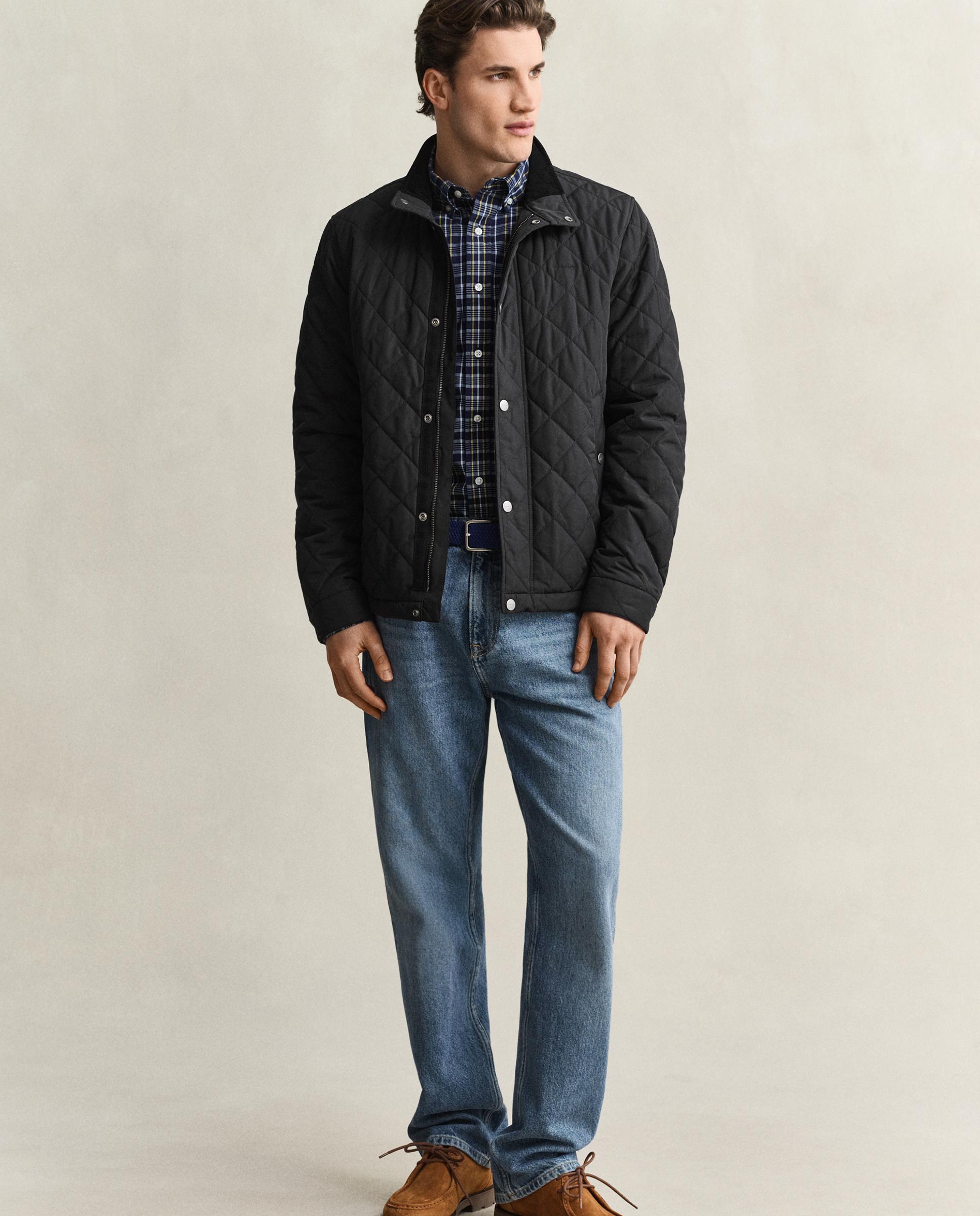Plumífero de hombre acolchado con botones - Gant - Negro Negro-4